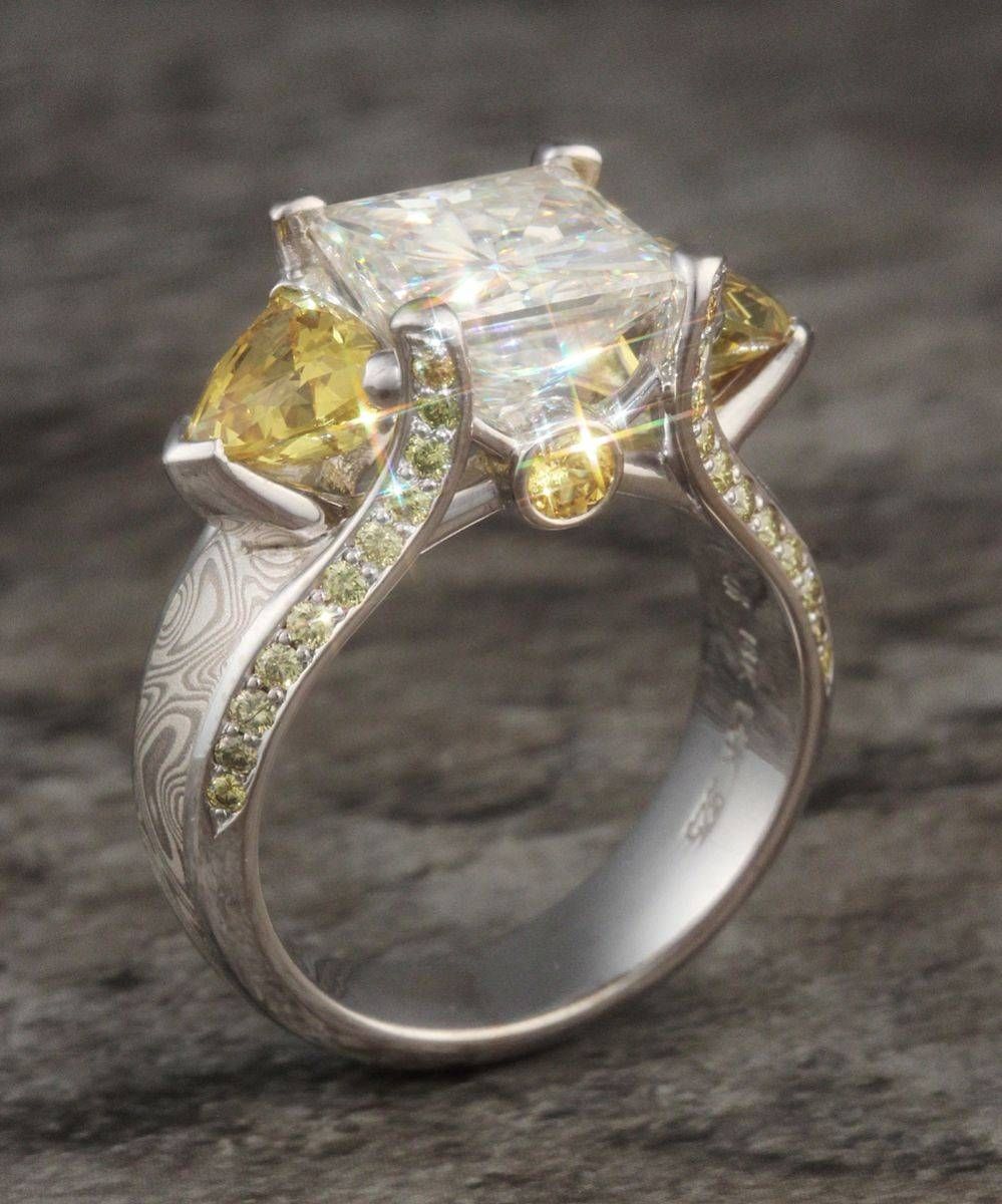 Moissanite – Best Diamond Alternative For Engagement Rings | Krikawa Throughout Diamond Alternative Wedding Rings (View 3 of 15)