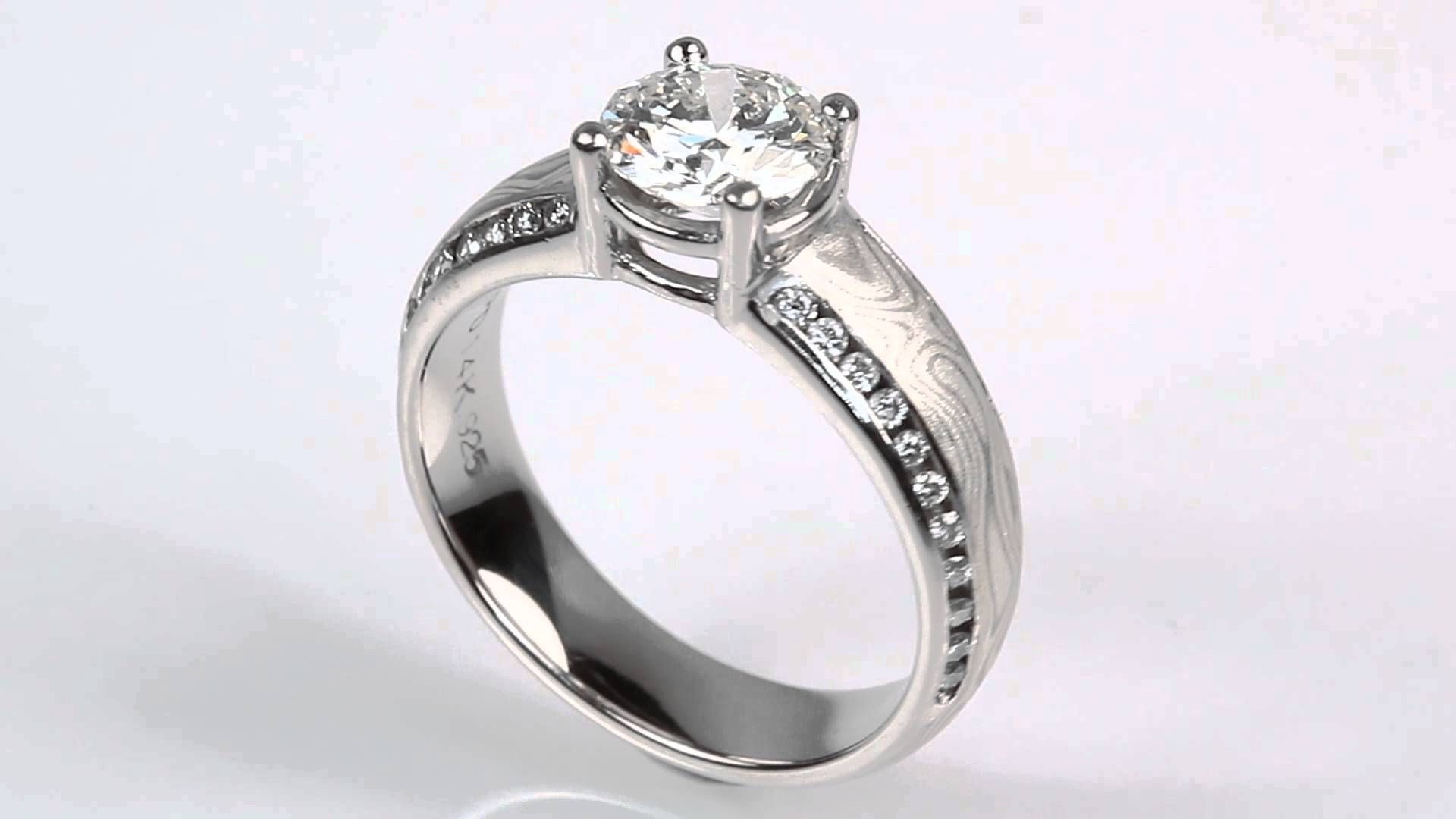 Mokume Diamond Engagement Ring | Radiate – Youtube Inside Mokume Gane Engagement Rings (View 13 of 15)