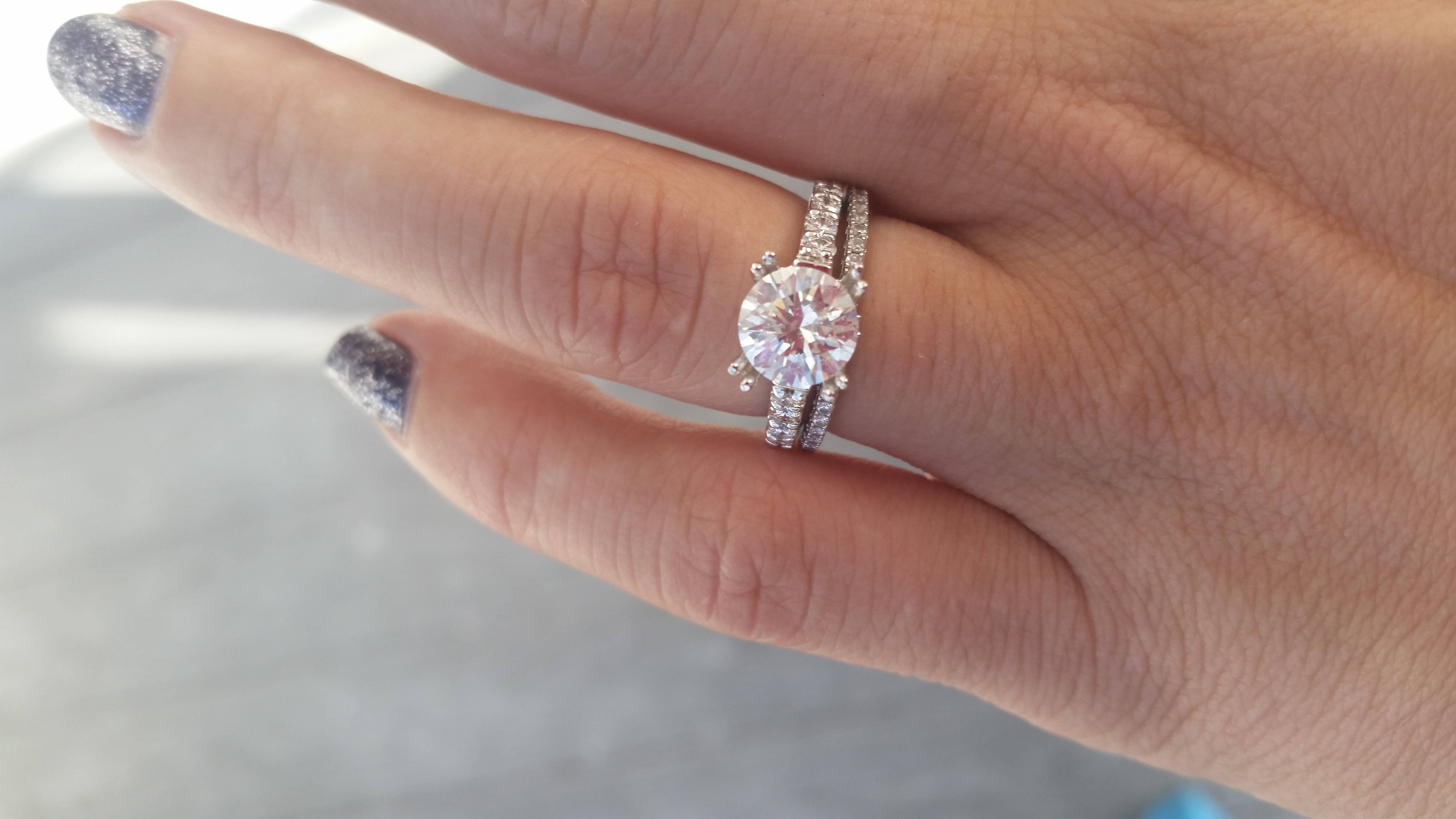 Need To See Some Size 4 Fingers With Engagement Rings! – Weddingbee With Regard To Size 4 Diamond Engagement Rings (View 3 of 15)