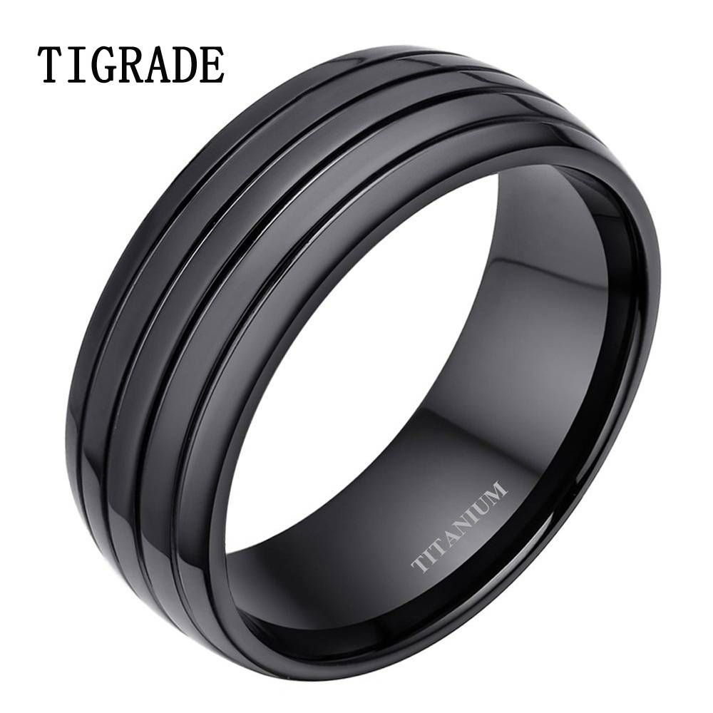 Online Buy Wholesale Matte Black Ring From China Matte Black Ring In Matte Black Wedding Bands (View 13 of 15)