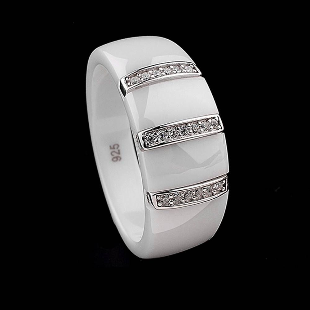 Online Get Cheap White Ceramic Wedding Band  Aliexpress Pertaining To White Ceramic Wedding Bands (View 7 of 15)