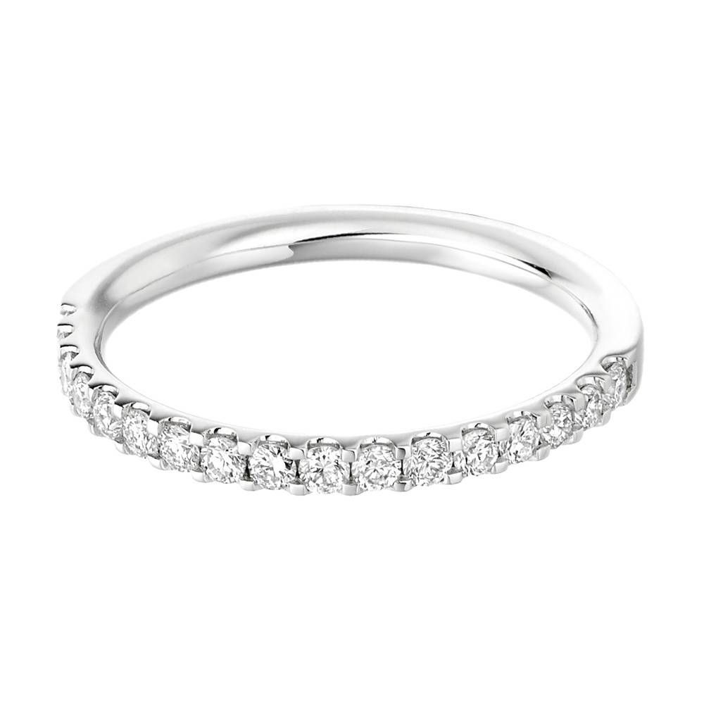 Platinum 17 Stone Half Set Diamond Wedding Ring Het1023 From Pertaining To Wedding Rings With Platinum Diamond (View 14 of 15)