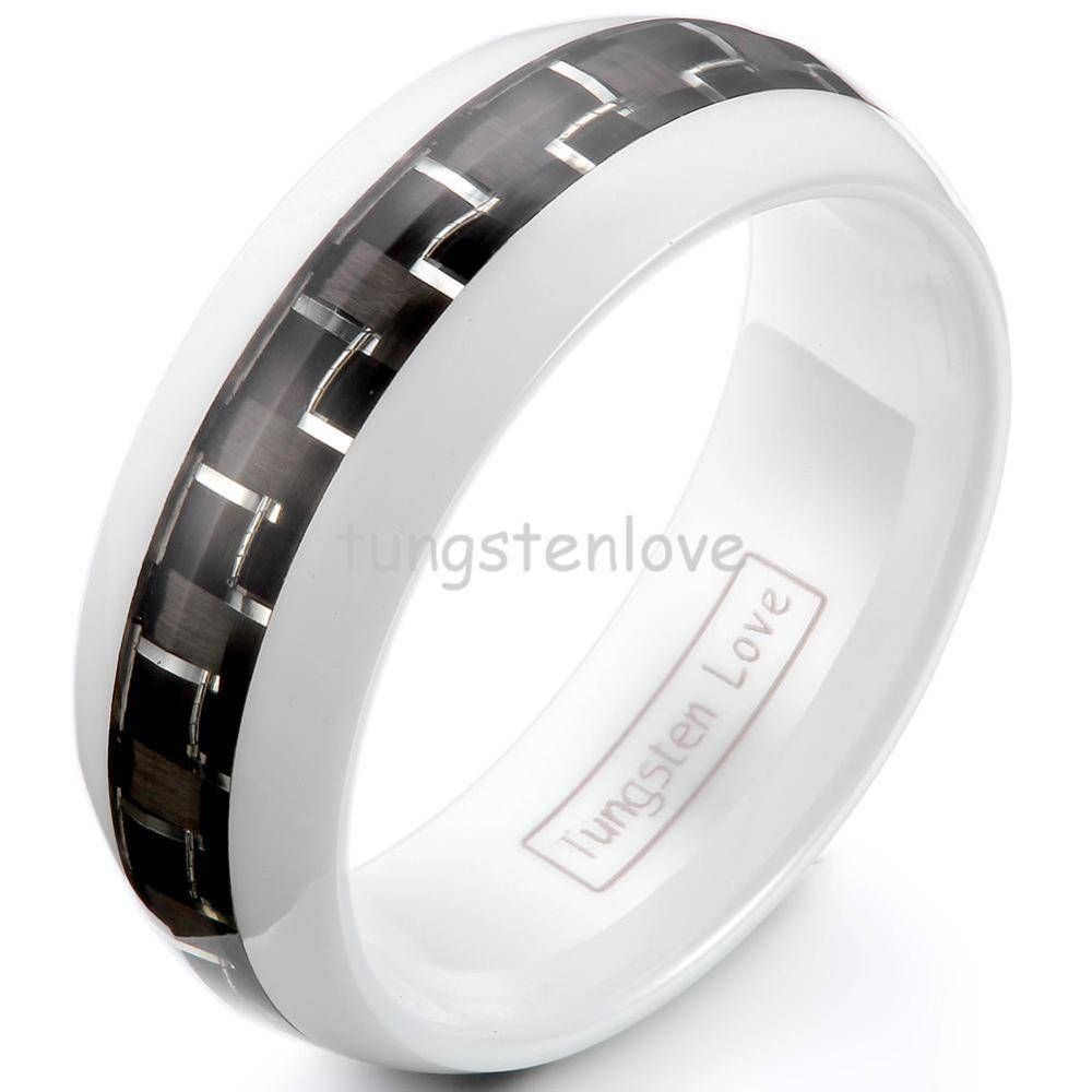 Popular White Ceramic Rings For Men Buy Cheap White Ceramic Rings Inside White Ceramic Wedding Bands (View 8 of 15)