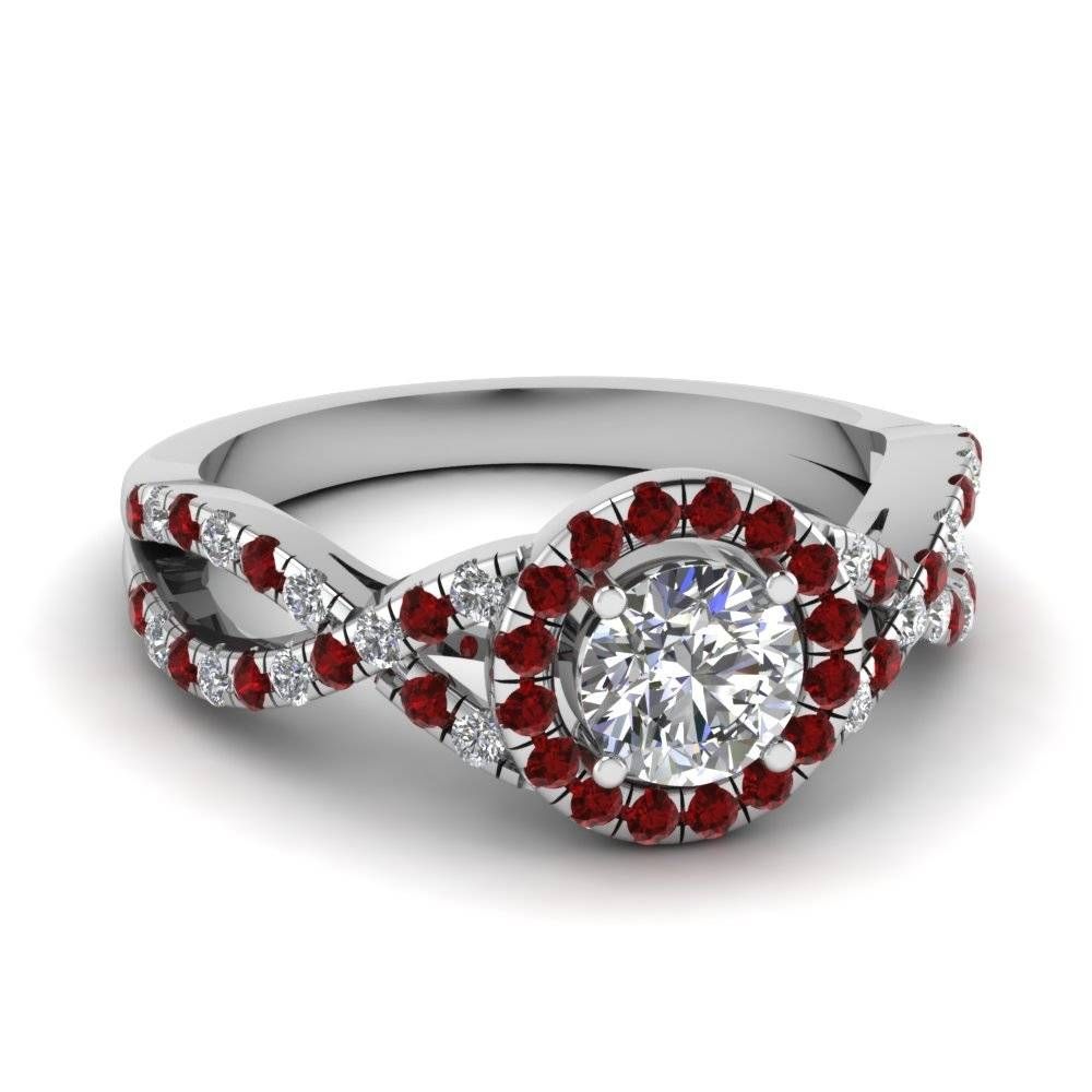 Purchase Ruby Halo Engagement Rings| Fascinating Diamonds With Ruby And Diamond Engagement Rings (View 15 of 15)