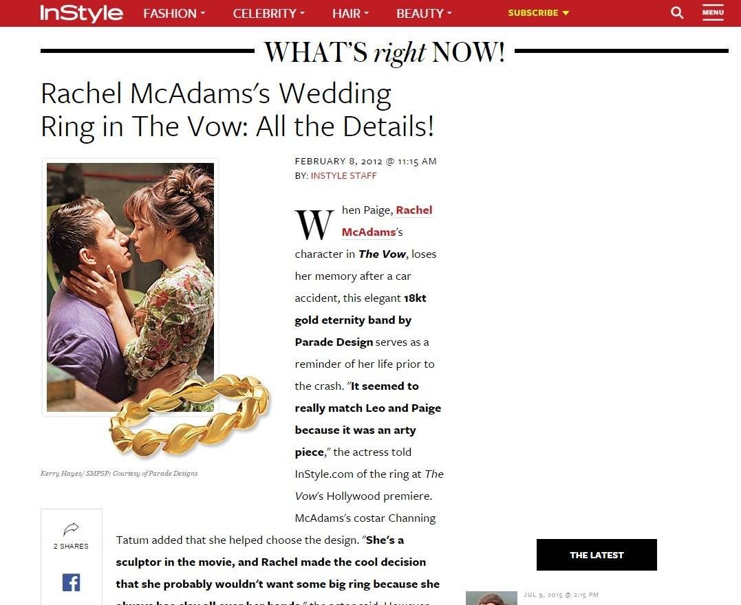 Rachel Mcadams's Wedding Ring In The Vow Regarding The Vow Wedding Rings (View 1 of 15)