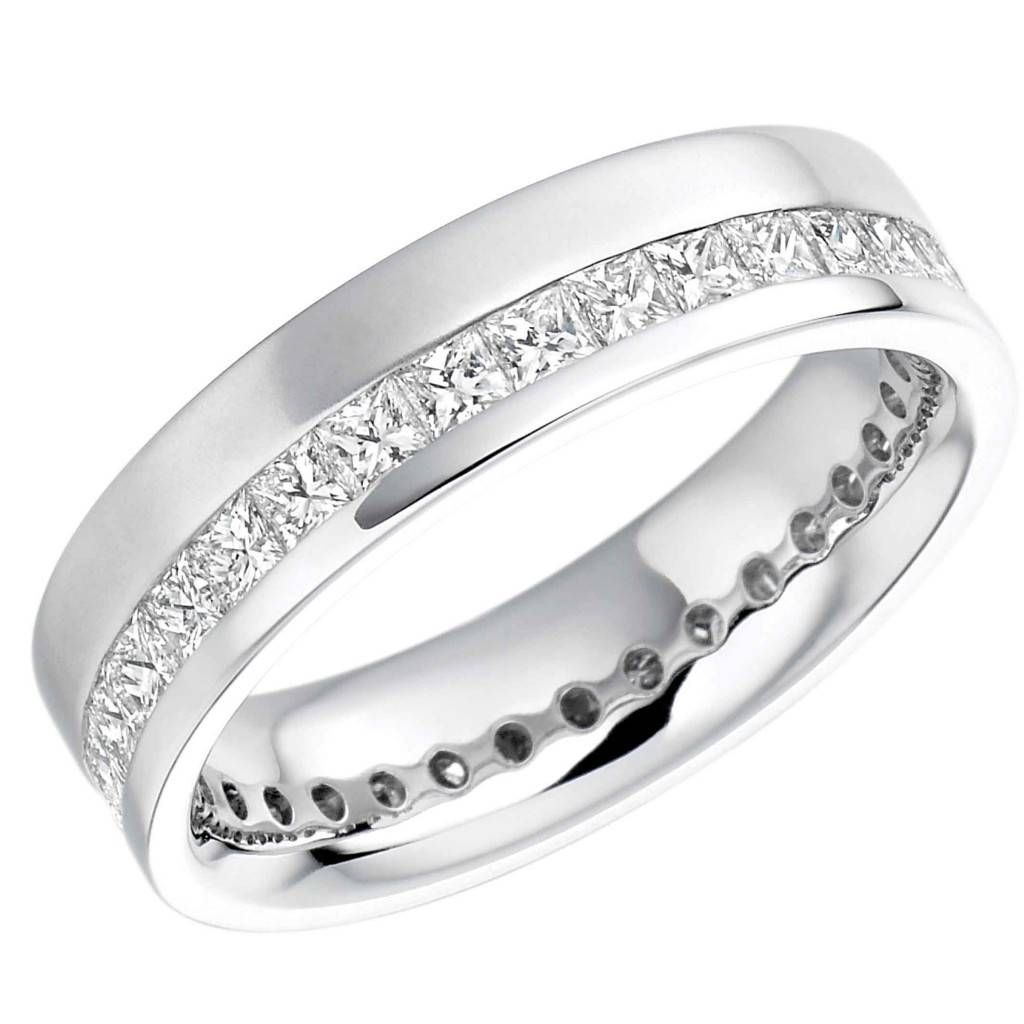 Ring Mens Wedding Rings Black Diamonds Princess Diamond Cut Within Qvc Mens Wedding Bands (View 2 of 15)