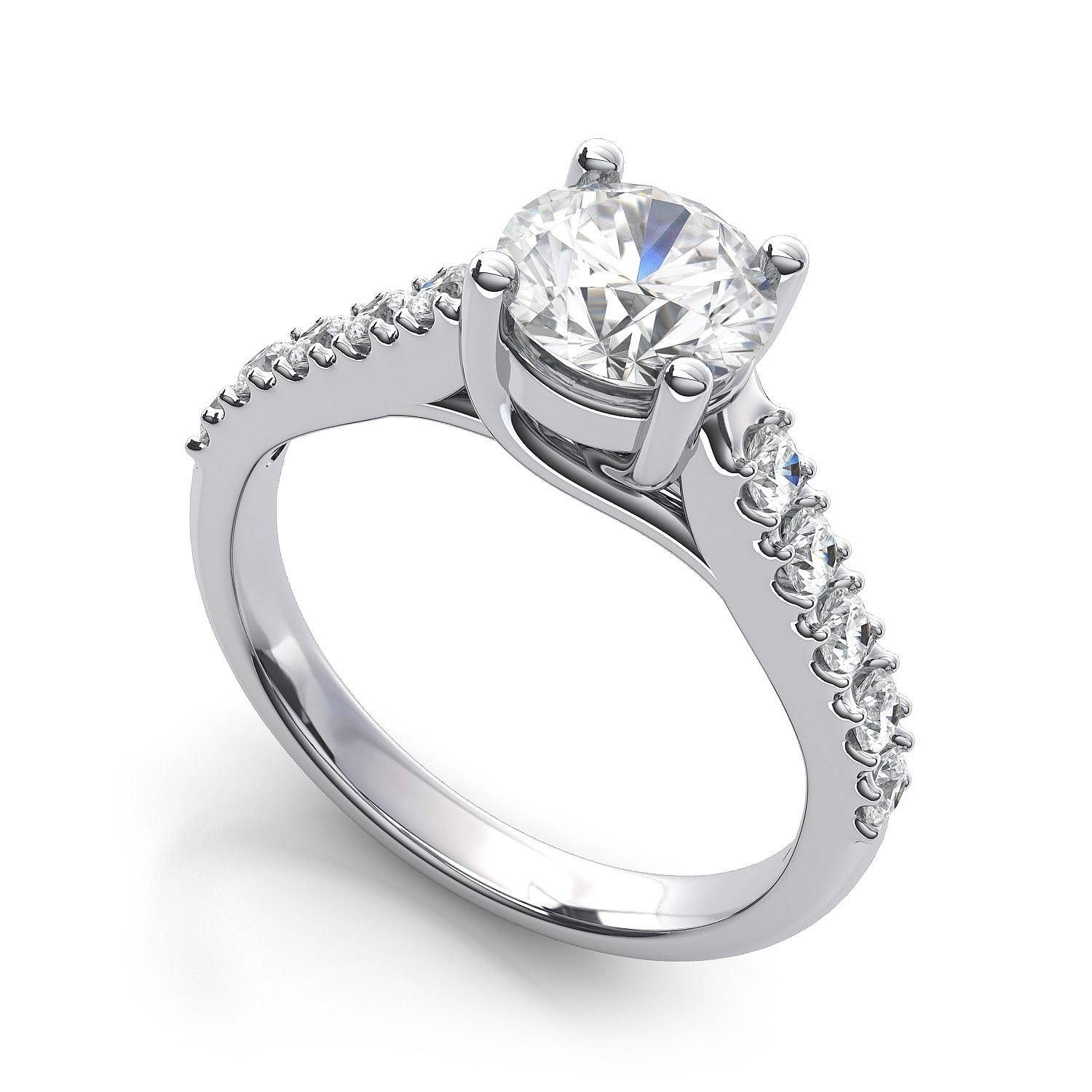 Ring Wedding Rings With Diamonds All Around Platinum Wedding Ring With Regard To Wedding Bands With Diamonds All Around (View 7 of 15)