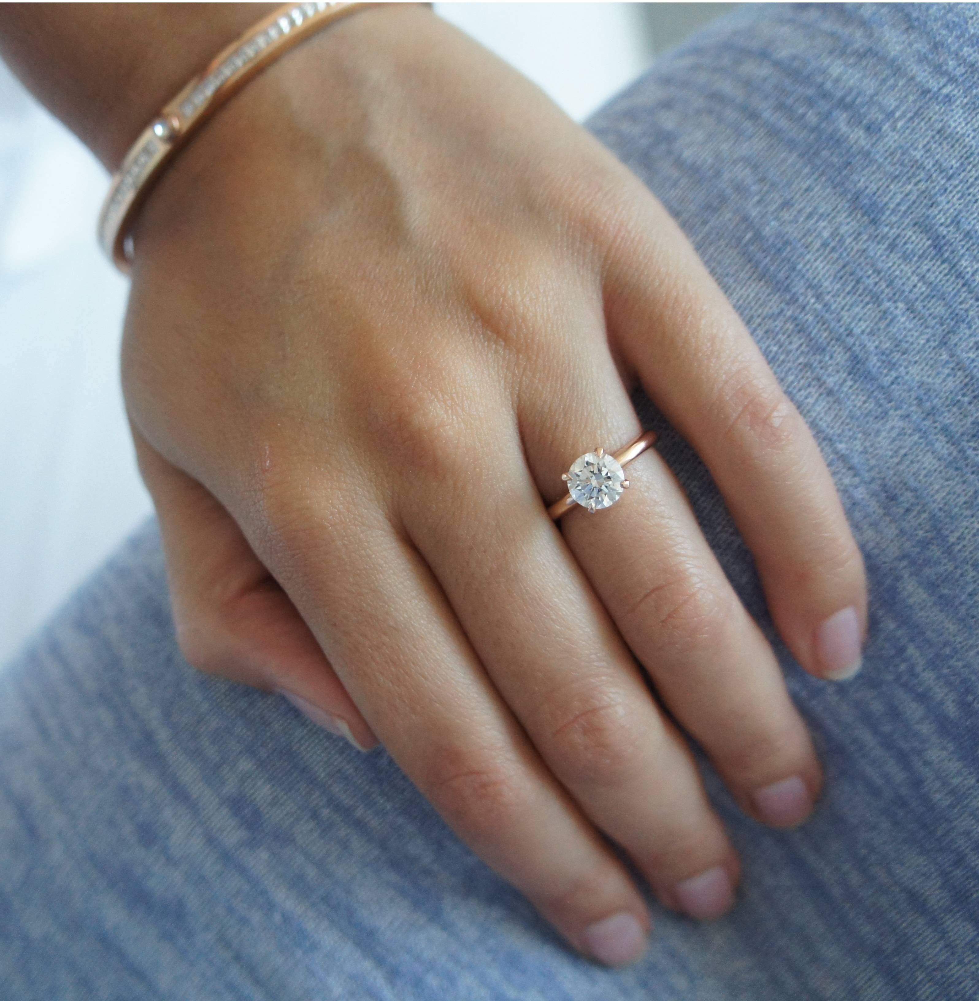 Rose Gold Solitaire Engagement Ring!! – Weddingbee For Weddingbee Engagement Rings (View 10 of 15)