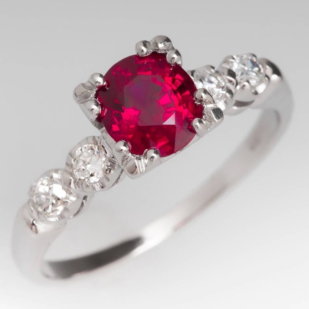 Ruby Rings – July Birthstone | Eragem Intended For Engagement Rings With Ruby (View 6 of 15)