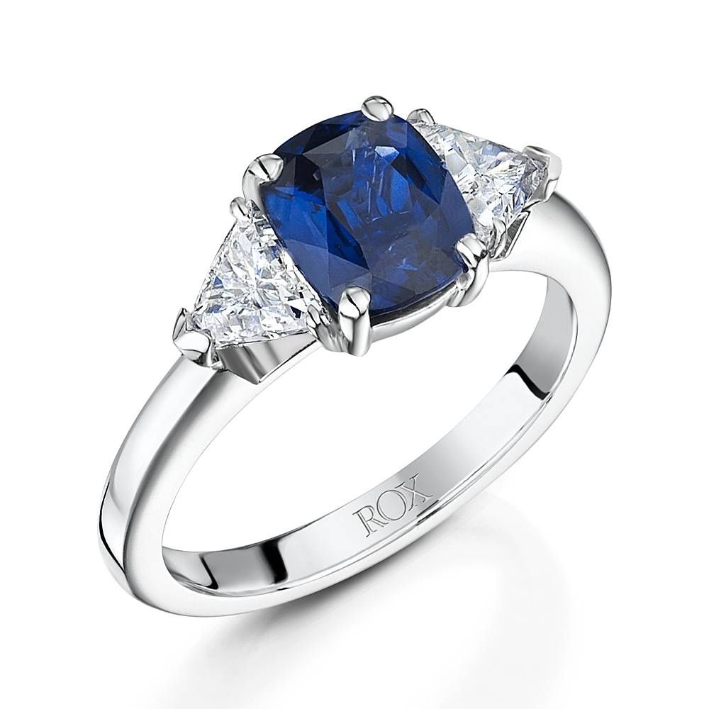 Sapphire And Diamond Trilogy Ring  (View 10 of 15)