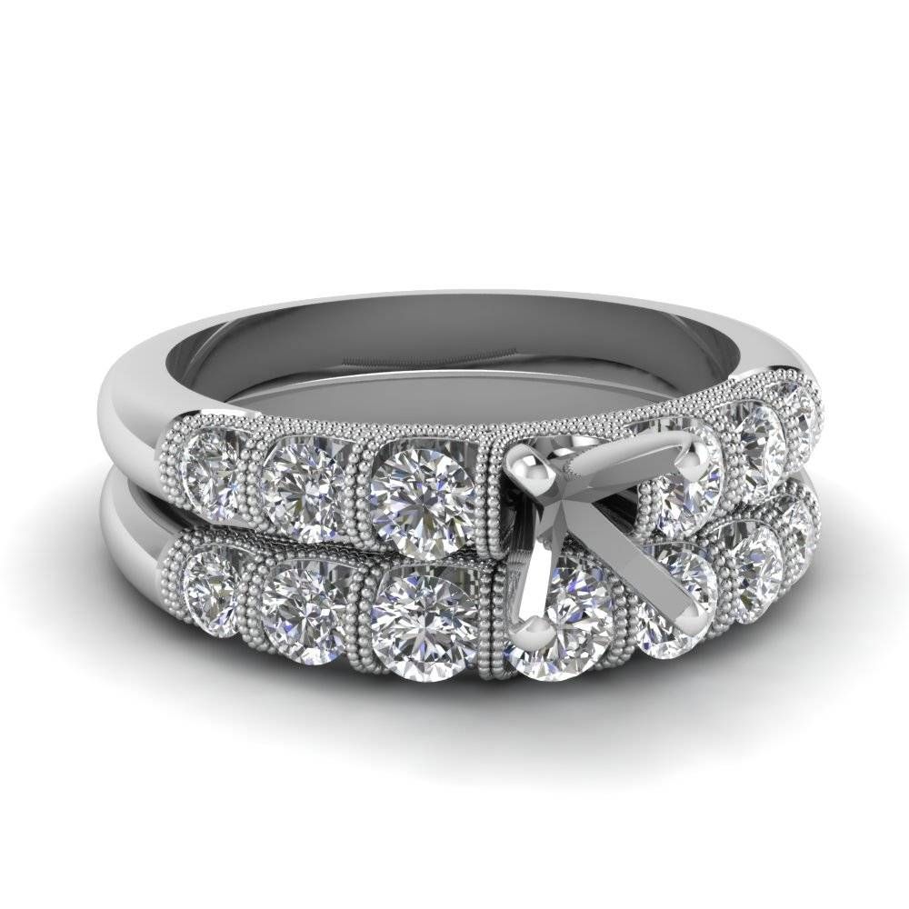 Save Big On Wedding Ring Settings | Fascinating Diamonds Intended For Wedding Rings Mounting Sets (View 1 of 15)