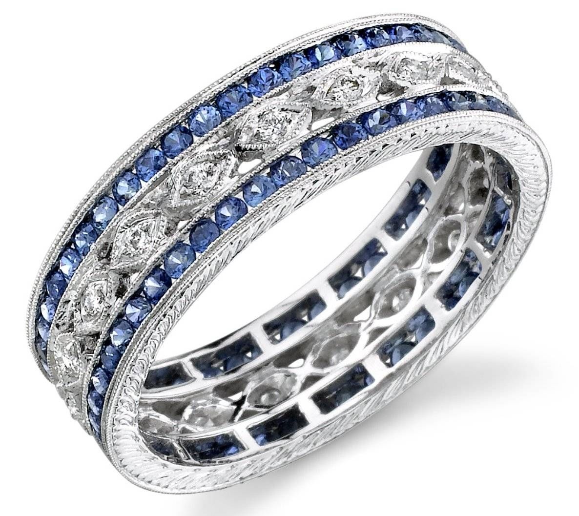 Several Things In Sapphire Wedding Bands That You Should Know Throughout Sapphire Wedding Rings (View 15 of 15)