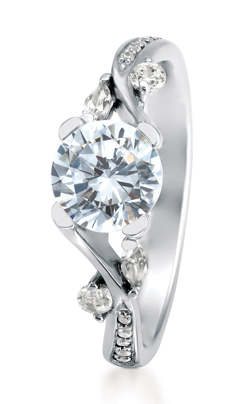 Shop Maevona A080 Tan Pv D5 Engagement Ring | Benari Jewelers In Scottish Engagement Rings (View 8 of 15)