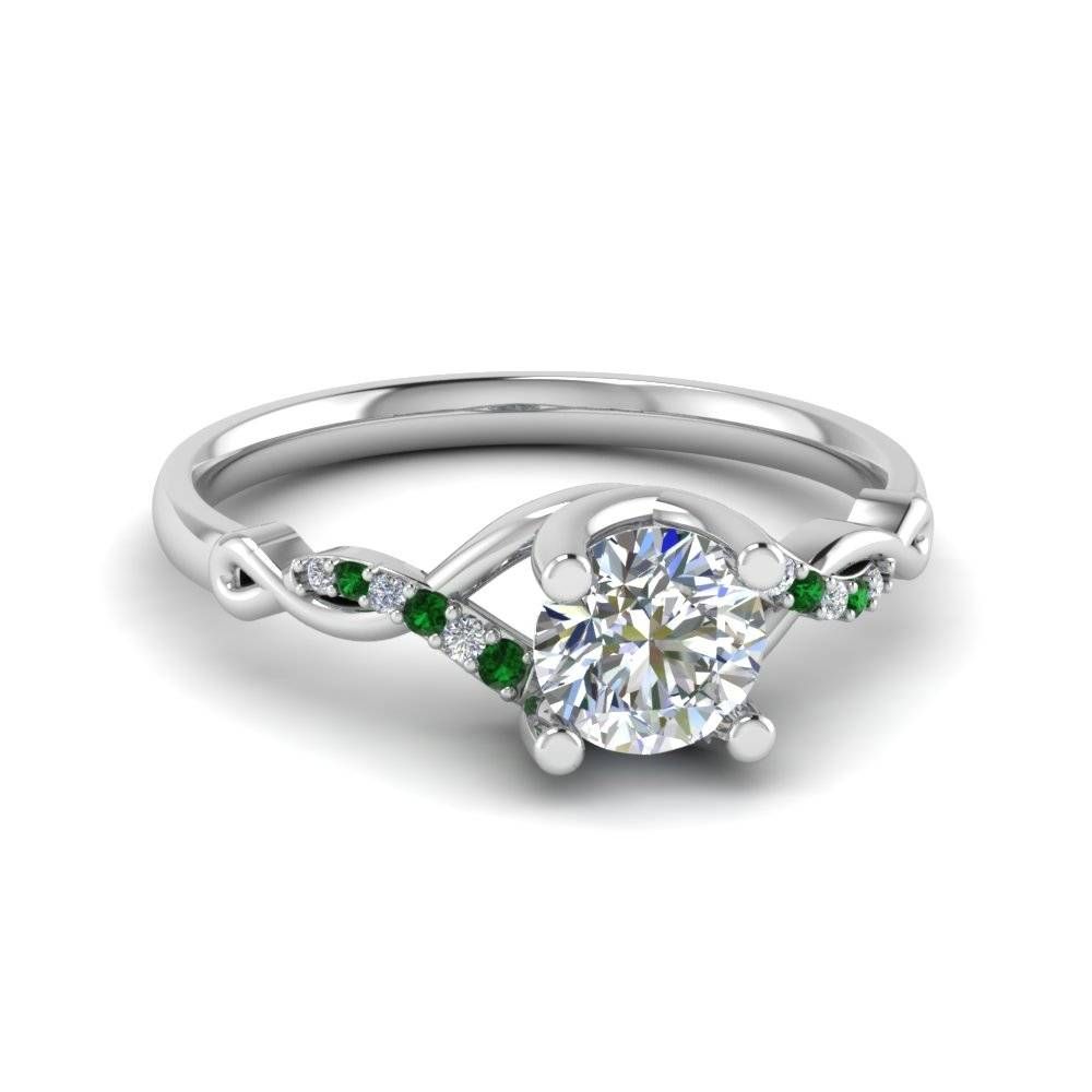 Shop Our Emerald Split Shank Engagement Rings At Affordable Prices For Engagement Rings With Emerald (Photo 6 of 15)