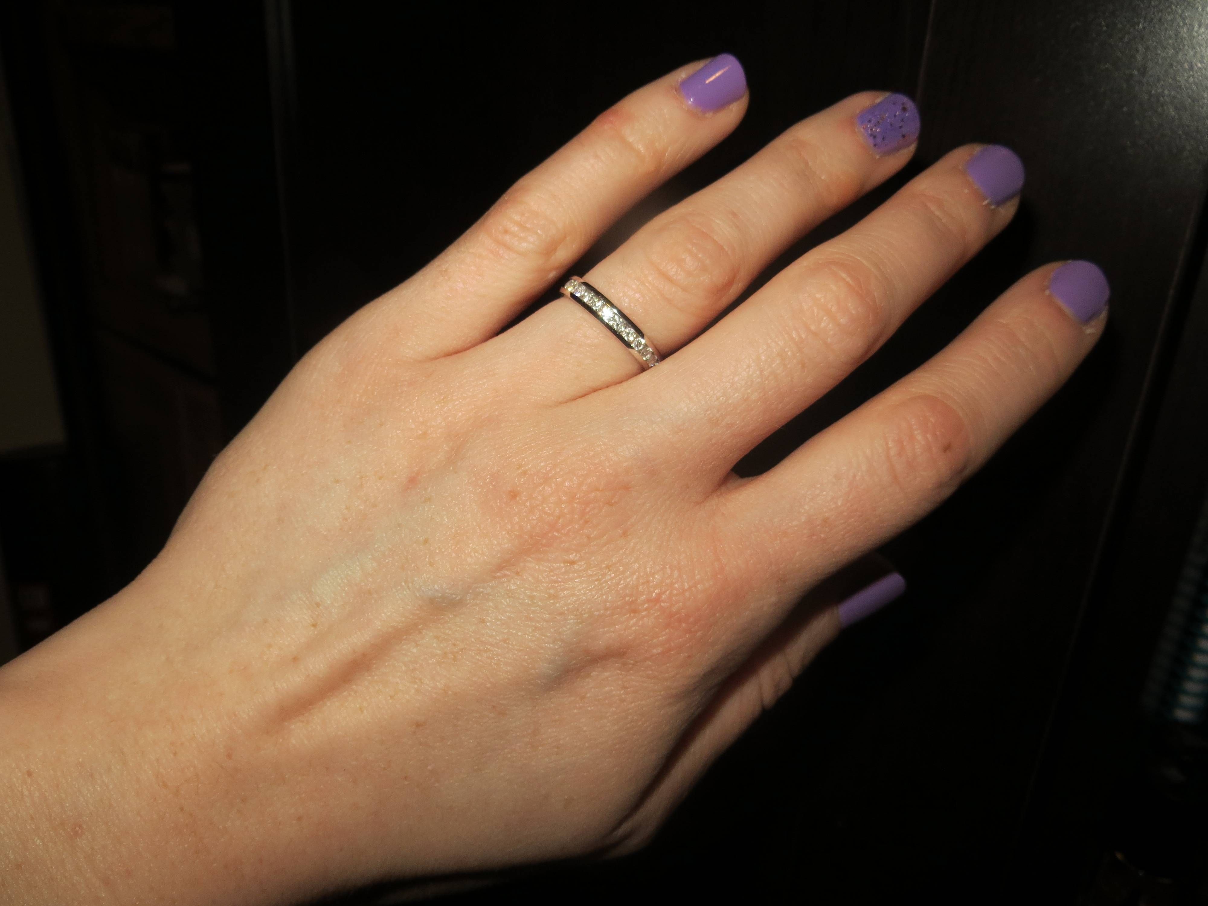 Show Me Your E Rings With No Centre Stone!! – Weddingbee With Regard To Engagement Rings Without Stones (View 14 of 15)