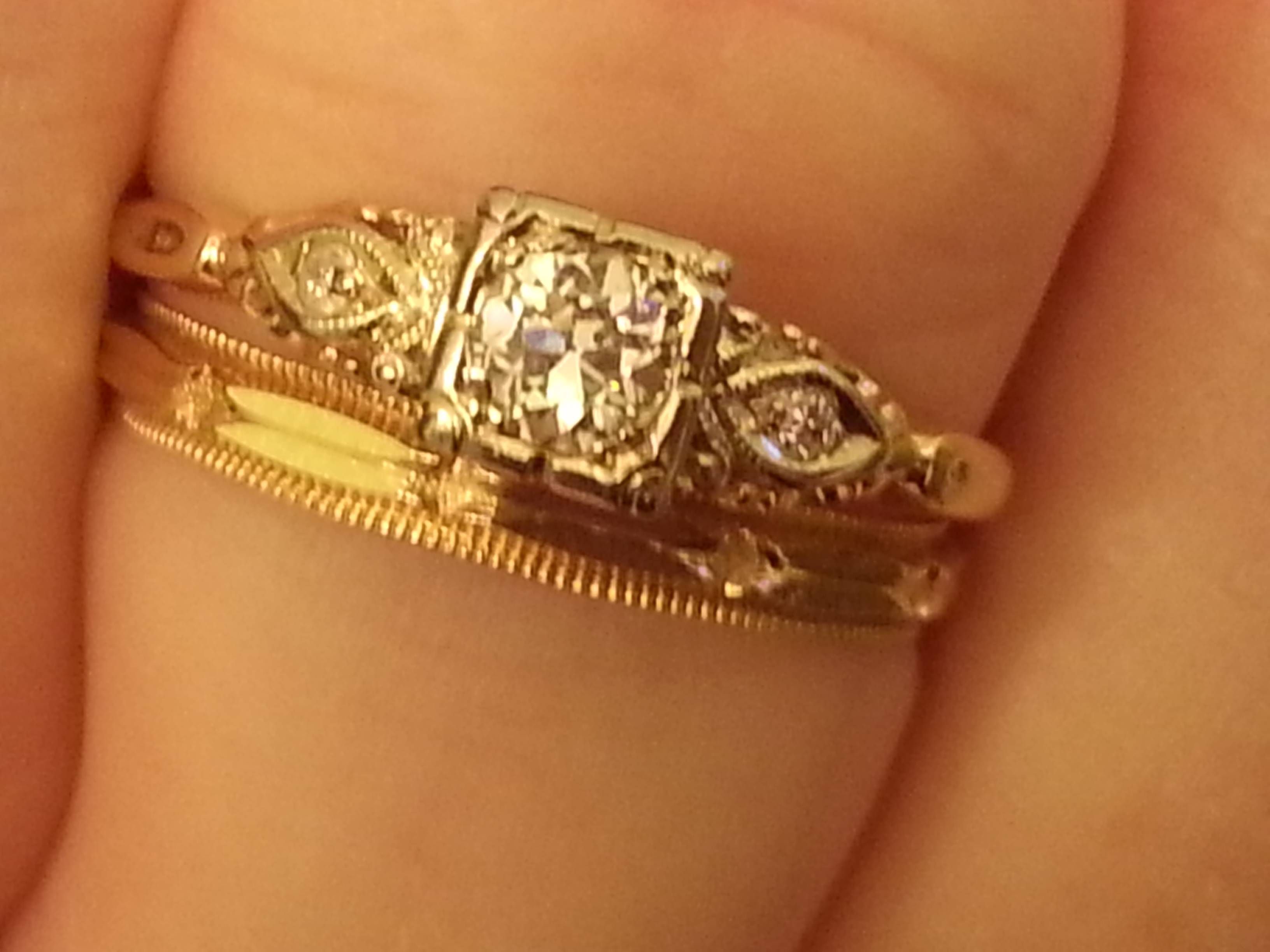 Show Me Your Vintage Rings! – Weddingbee Regarding Love Story Wedding Rings (View 4 of 15)
