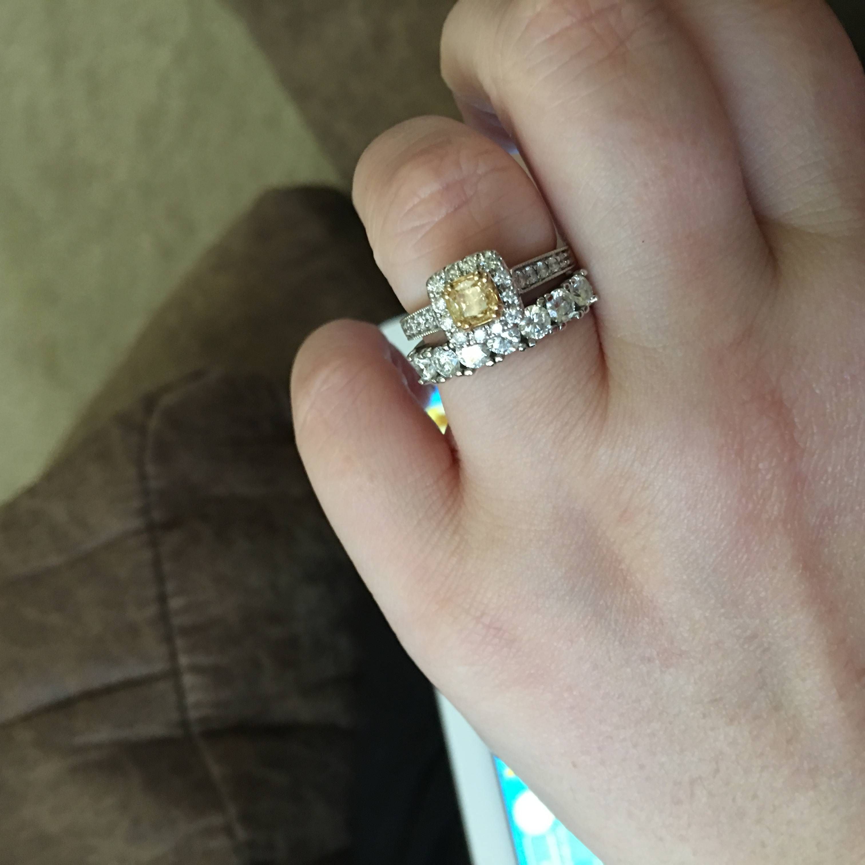 Show Me Your Wedding Ring Sets! – Weddingbee Regarding Stuller Wedding Bands (View 15 of 15)