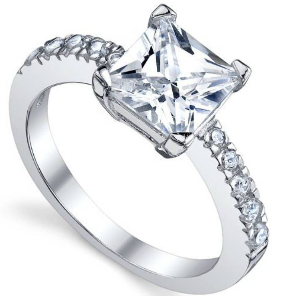 Silver Diamond Ring Diamond Rings Not Simply For Engagements In Silver Engagement Rings For Women (View 4 of 15)