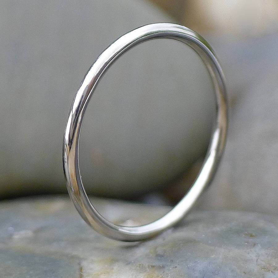 Slim Halo Wedding Ring In 18ct White Goldlilia Nash Jewellery In  (View 7 of 15)