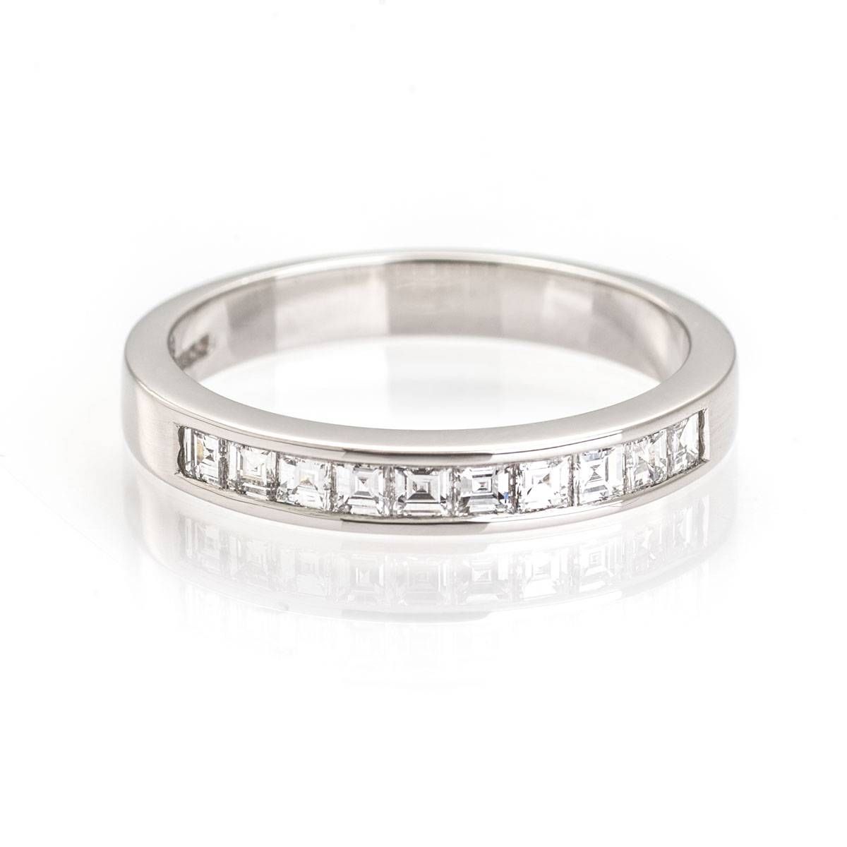Square Diamond | Wedding Ring | Mitchel & Co Throughout Wedding Rings With Diamonds (View 2 of 15)