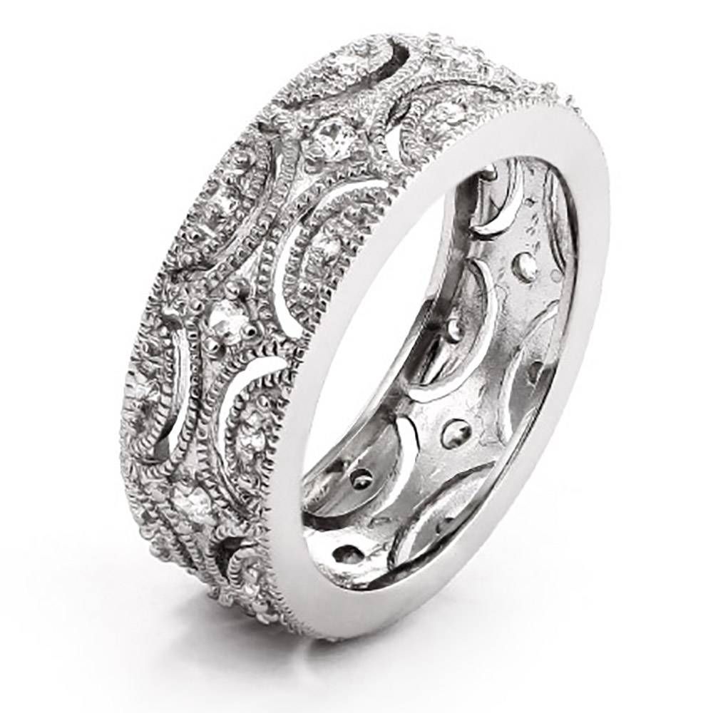 Sterling Silver Wedding Bands | Custom Wedding Rings Intended For Silver Wedding Bands For Her (View 2 of 15)