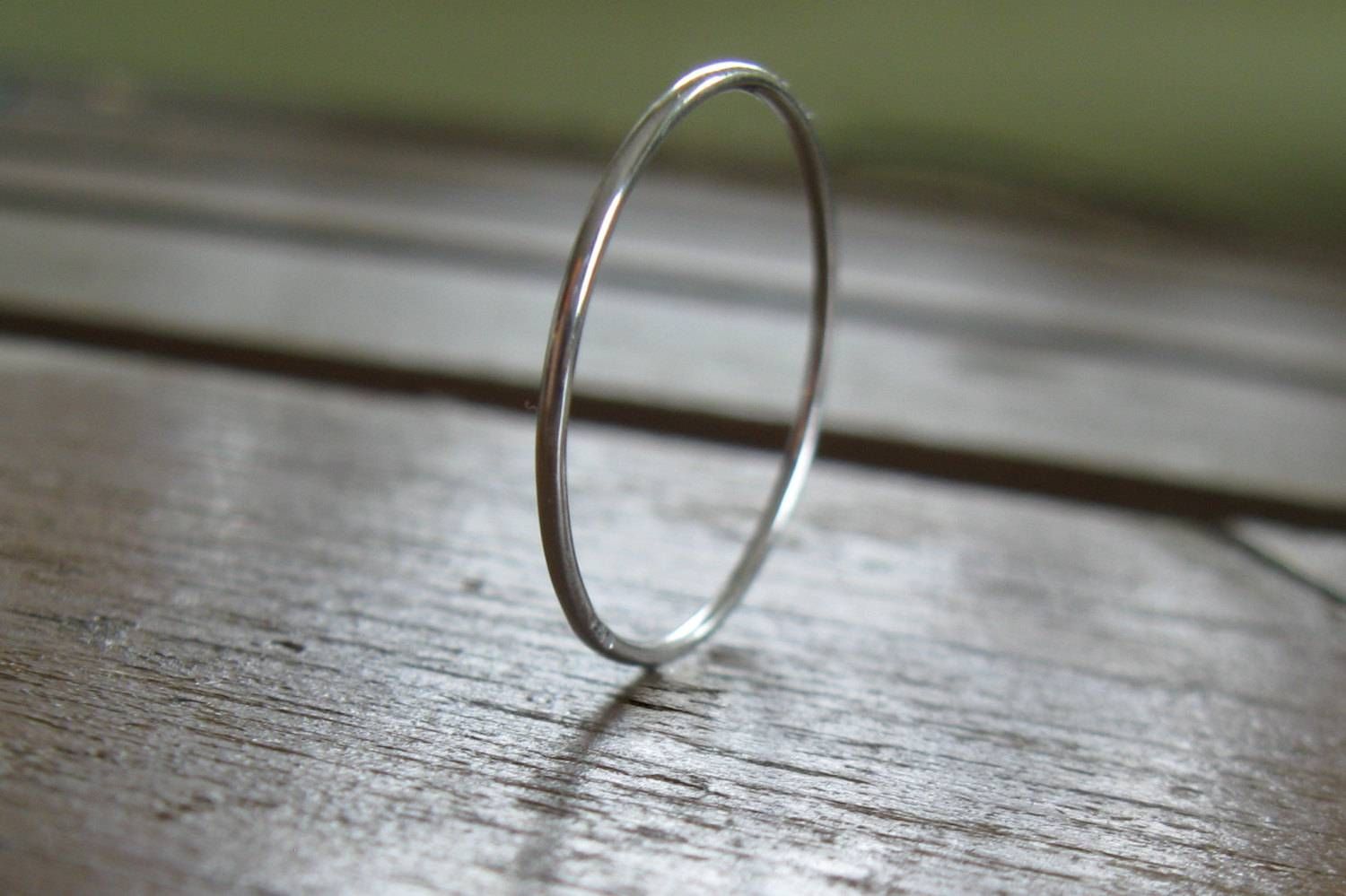 Super Tiny Platinum Ring,  (View 15 of 15)