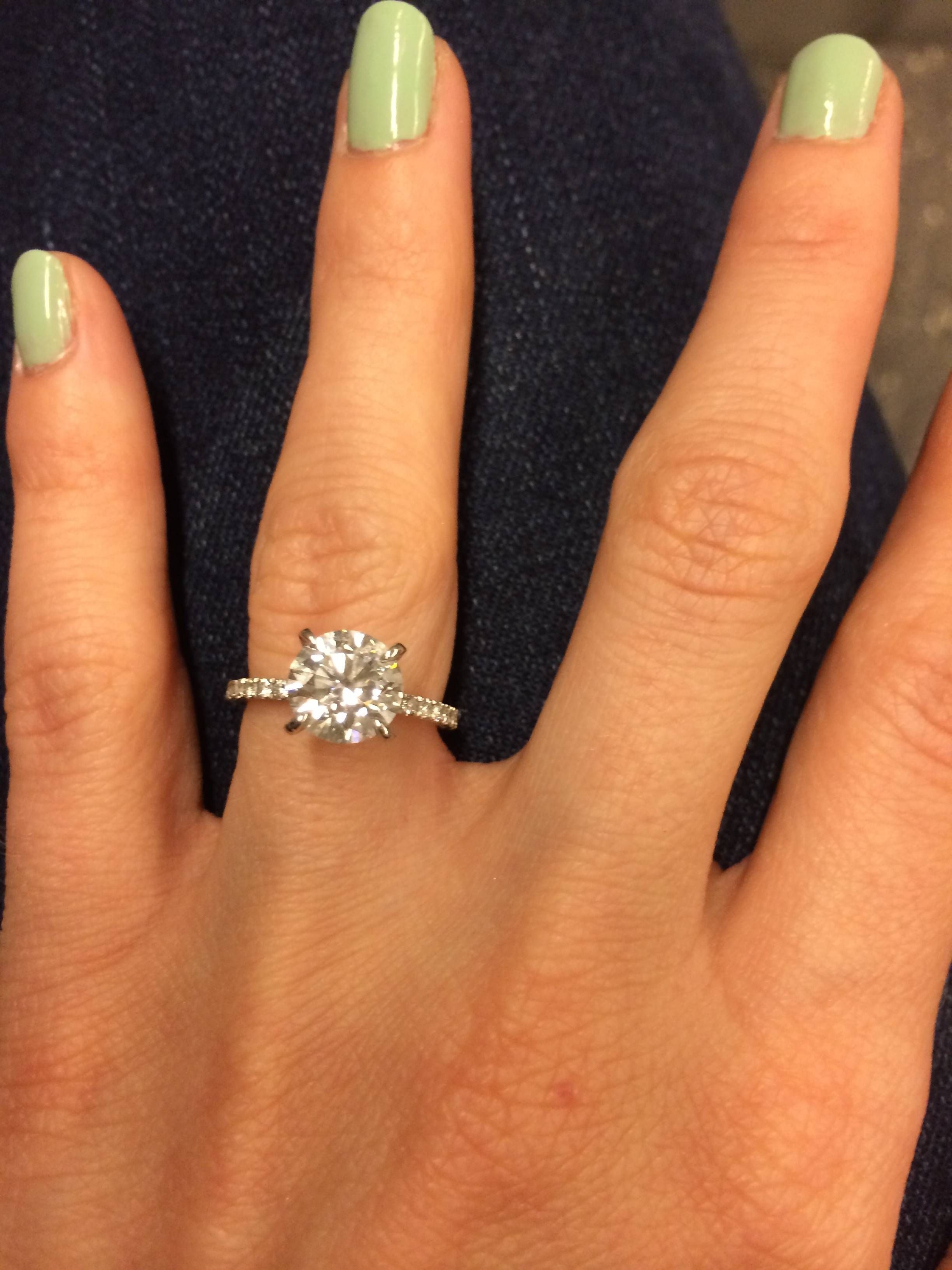 Thin Band Engagement Ring? – Weddingbee With  (View 5 of 15)