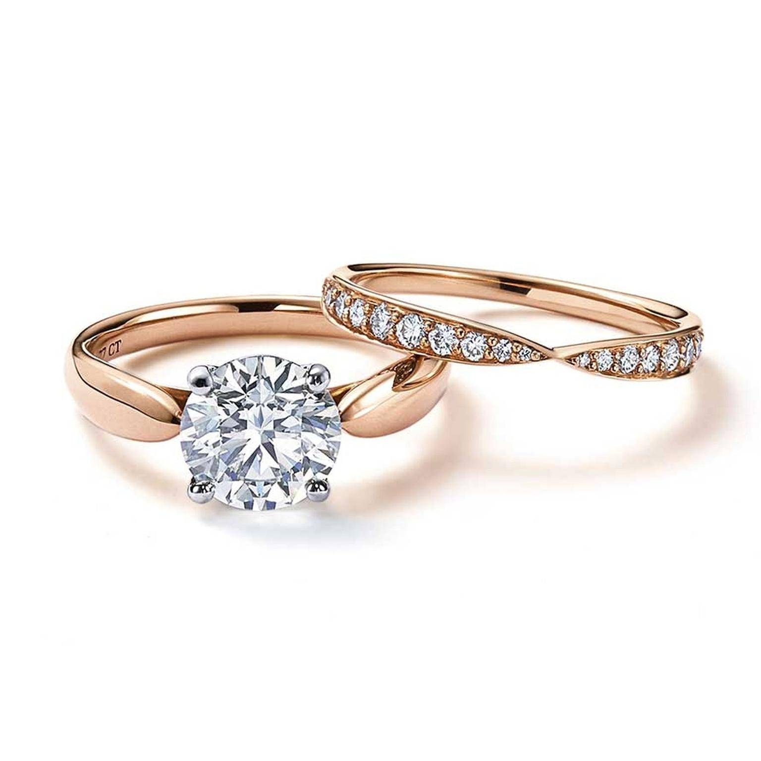 Tiffany Has Captured Our Hearts With Its Rose Gold Engagement In Tiffanys Wedding Bands (View 14 of 15)