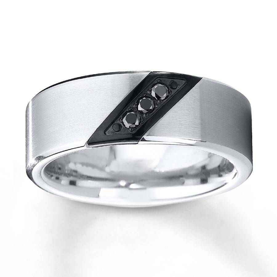 Tips On How To Choose Men Black Wedding Bands | Wedding Ideas Intended For Black Tungsten Wedding Bands With Diamonds (View 12 of 15)