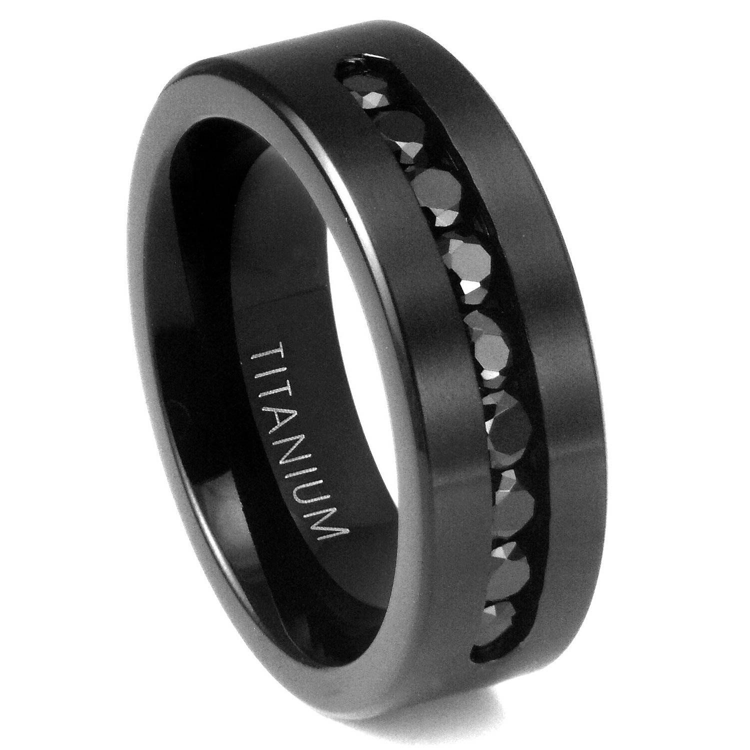 Tips On How To Choose Men Black Wedding Bands | Wedding Ideas Regarding Black Titanium Wedding Bands For Men (View 3 of 15)