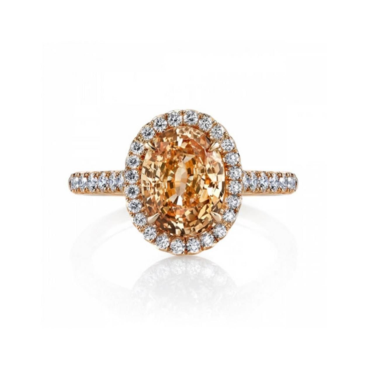 Unique Engagement Rings: Colored Gemstone Engagement Rings | Glamour Pertaining To Engagement Rings With Yellow Stone (View 12 of 15)