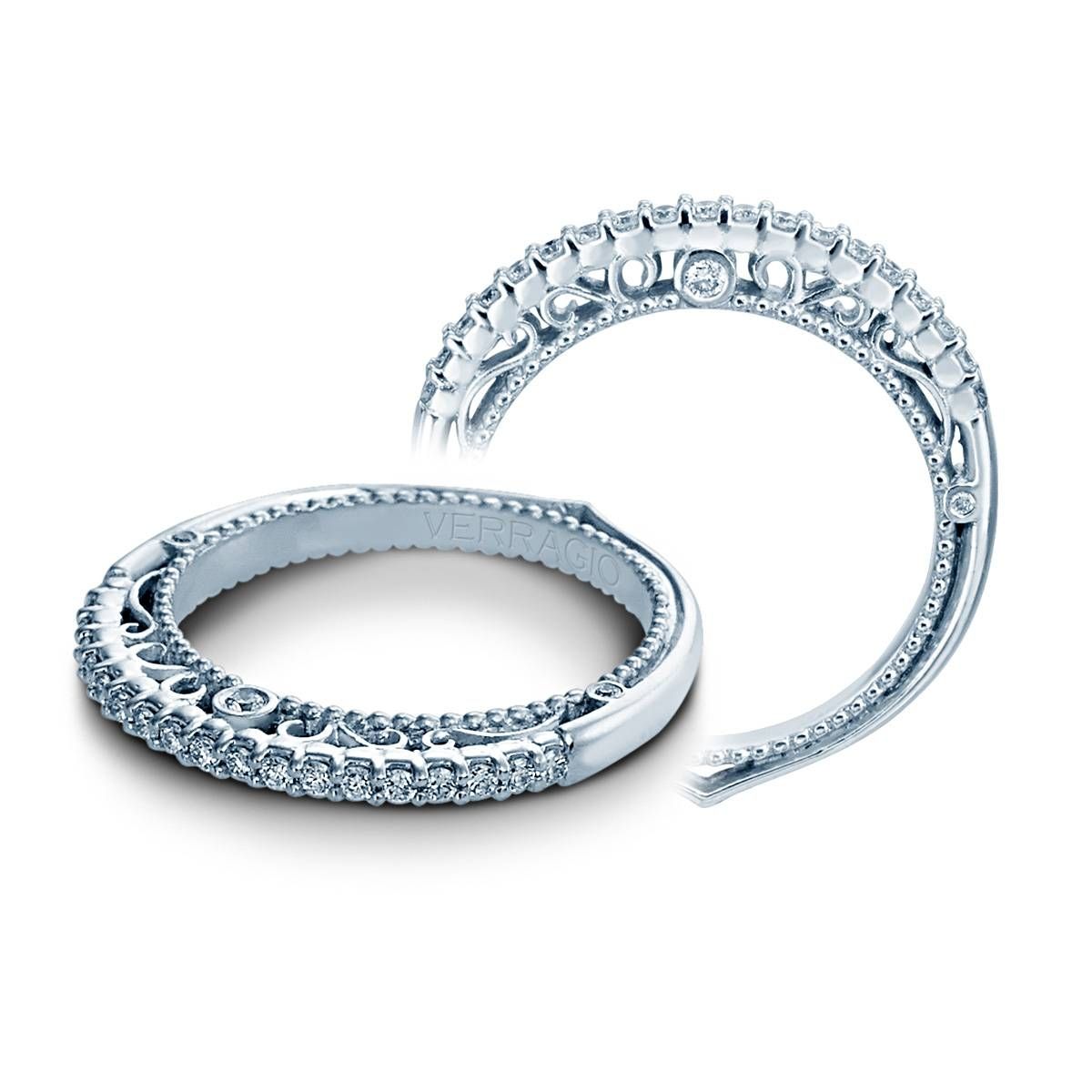 Verragio Venetian 5022w 18 Karat Wedding Ring / Band | Tq Diamonds Regarding 18 Karat Wedding Rings (View 10 of 15)