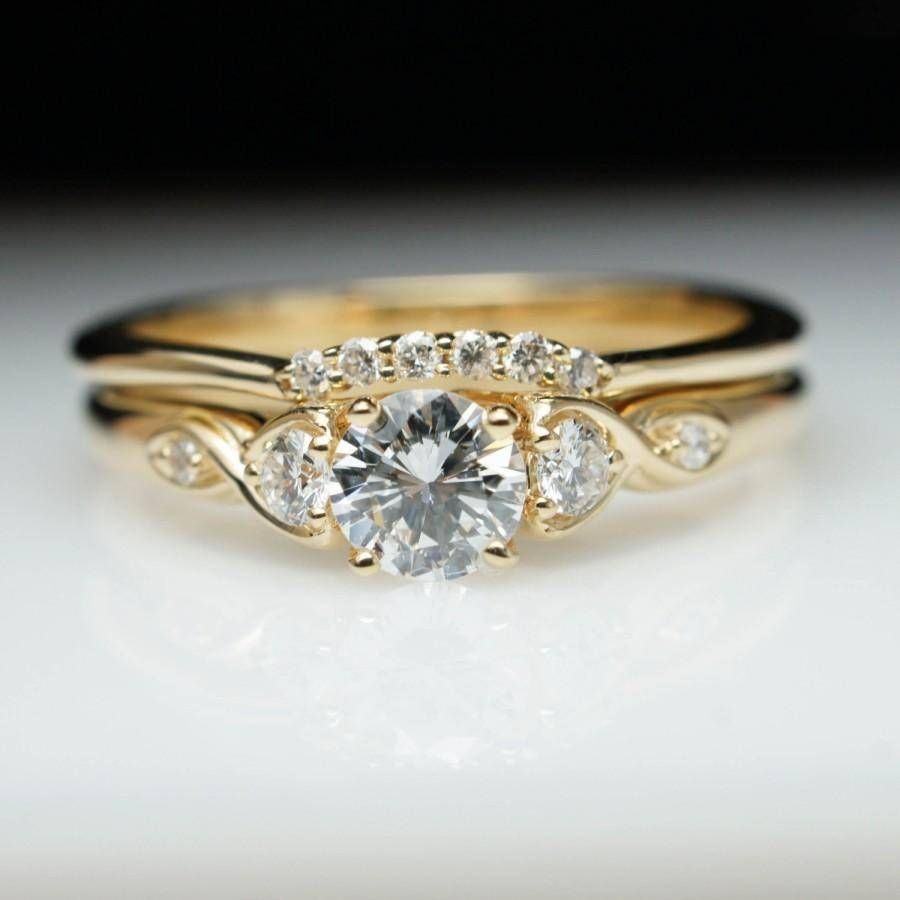 Featured Photo of 15 Best Ideas Gold Engagement Rings and Wedding Bands