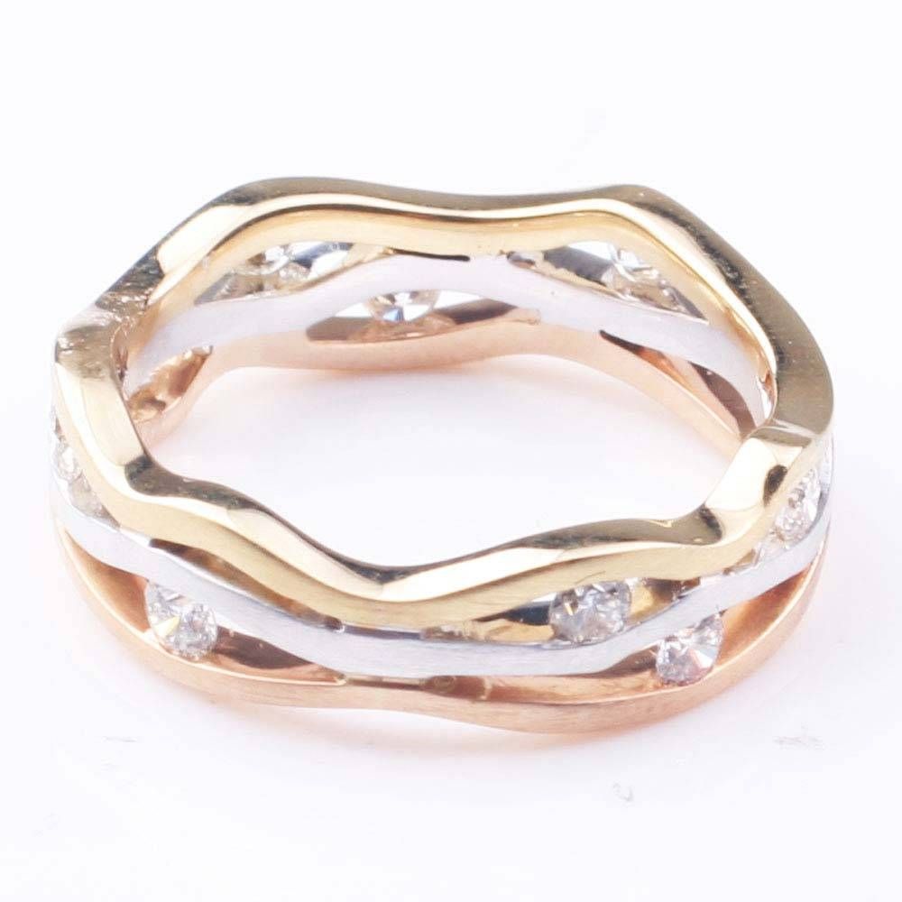 Vintage Diamond Engagement Rings | Flaxman Jewellery Inside Three Gold Wedding Rings (View 4 of 15)