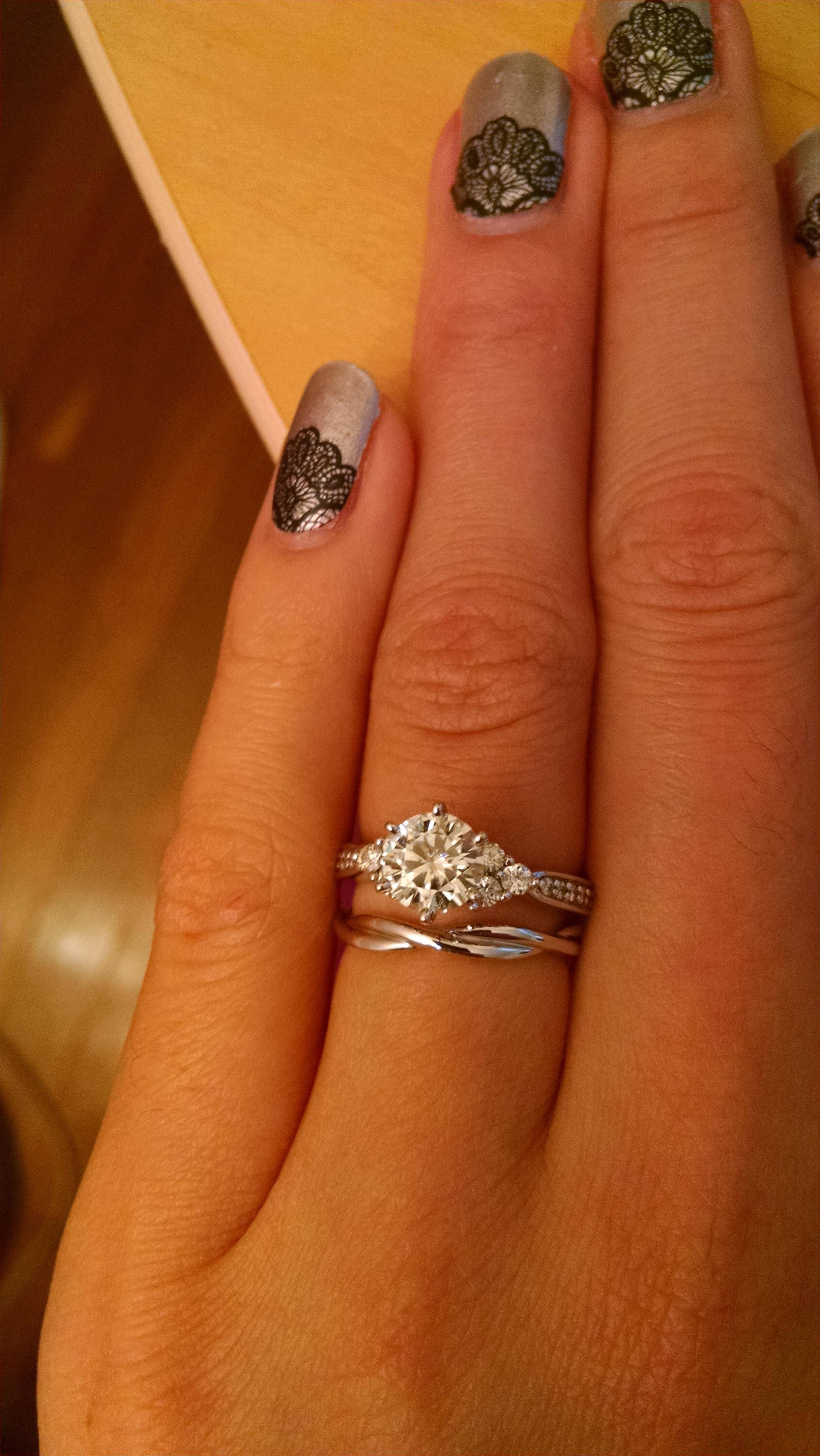 Wedding Bands For Twisted Engagement Rings! : Weddingplanning Within Twisted Engagement Rings With Wedding Band (View 2 of 15)