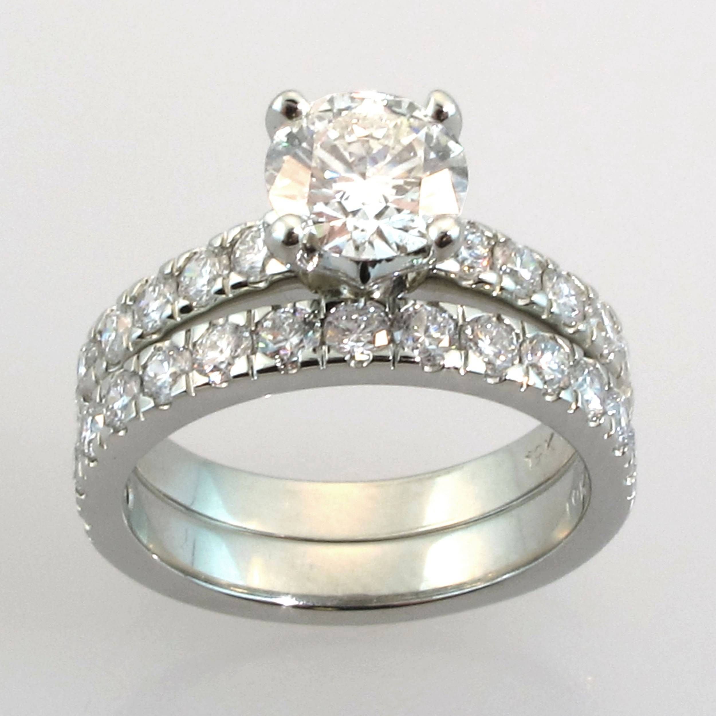 Wedding Engagement Ring Sets | Eternity Jewelry Throughout Gold Engagement And Wedding Rings (View 11 of 15)