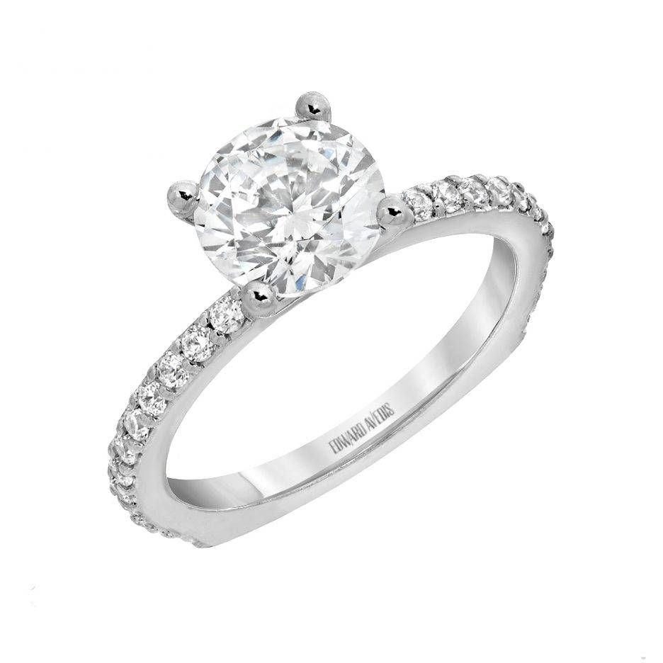 Wedding Rings : Diamond Band Setting Types Flush Setting Intended For Engagement Rings Inside Wedding Band (View 7 of 15)
