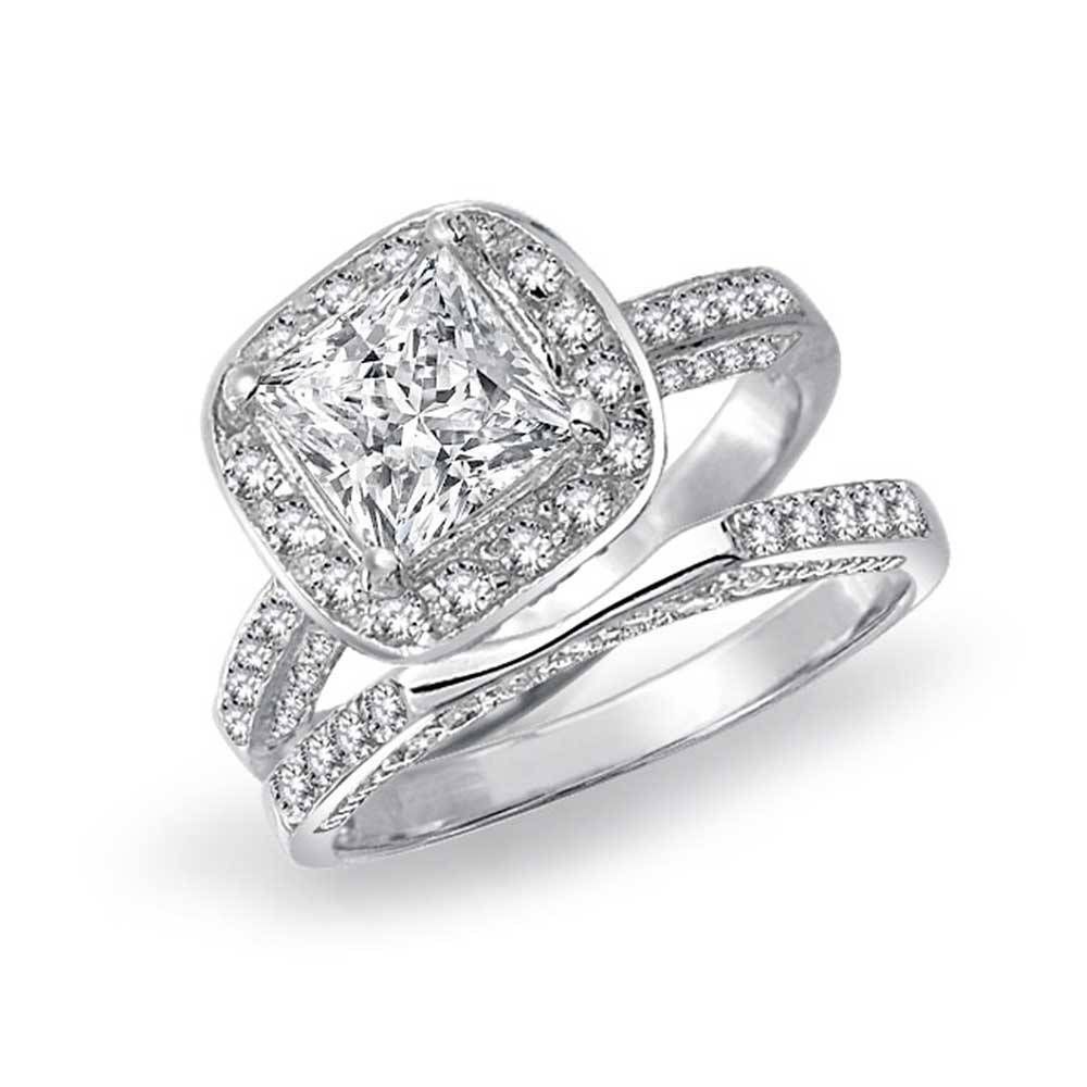Wedding Rings : Engagement Ring And Wedding Ring Set Rings Wedding Intended For Engagement Rings And Wedding Band Set (View 6 of 15)