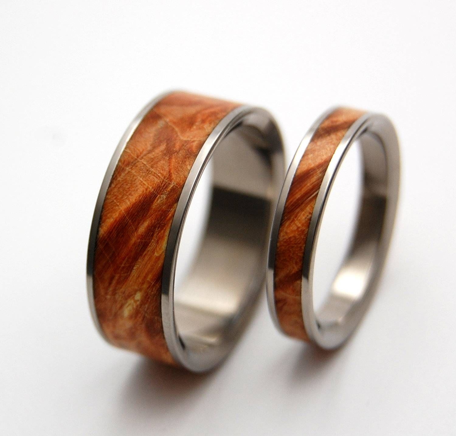 Wedding Rings Titanium Rings Wood Rings Mens Rings With Men&#039;s Wood Grain Wedding Bands (View 11 of 15)