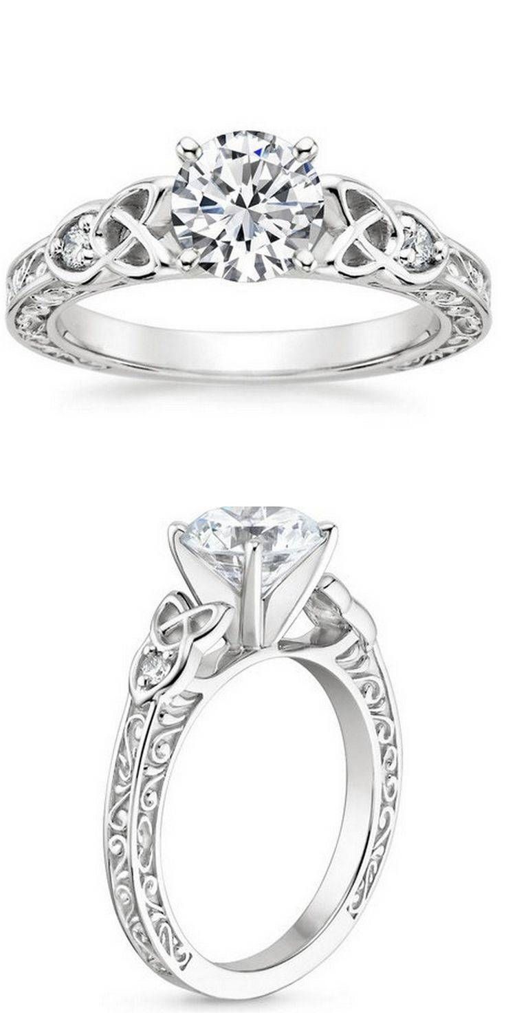 Wedding Rings : Wedding Set Rose Gold Wedding Ring Set With Regard To Interlocking Wedding Band And Engagement Rings (View 12 of 15)