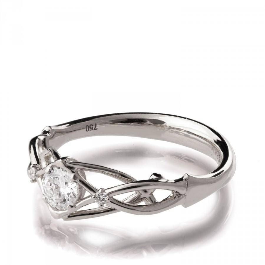 Wedding Rings : White Gold Celtic Wedding Rings Celtic Style Intended For Irish Celtic Engagement Rings (View 11 of 15)