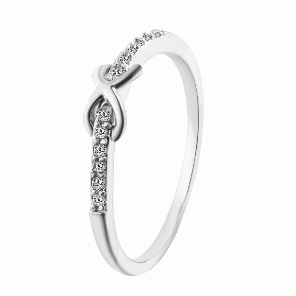 Women Crystal Infinity Symbol Love Ring Eternity Ring Wedding Ring Regarding Engagement Rings With Infinity Symbol (View 15 of 15)