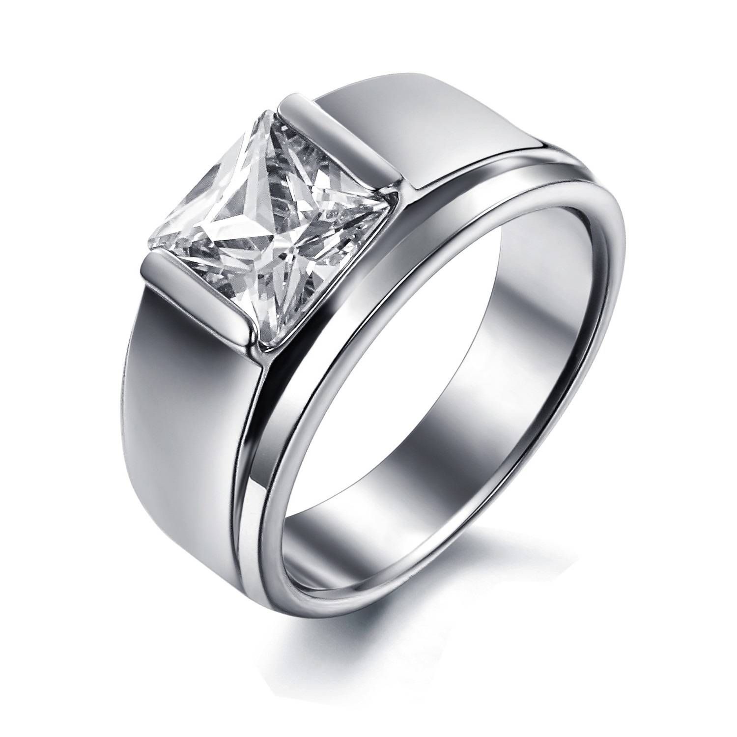 Women S Titanium Diamond Rings | Wedding, Promise, Diamond With Unique Womens Wedding Bands (View 12 of 15)