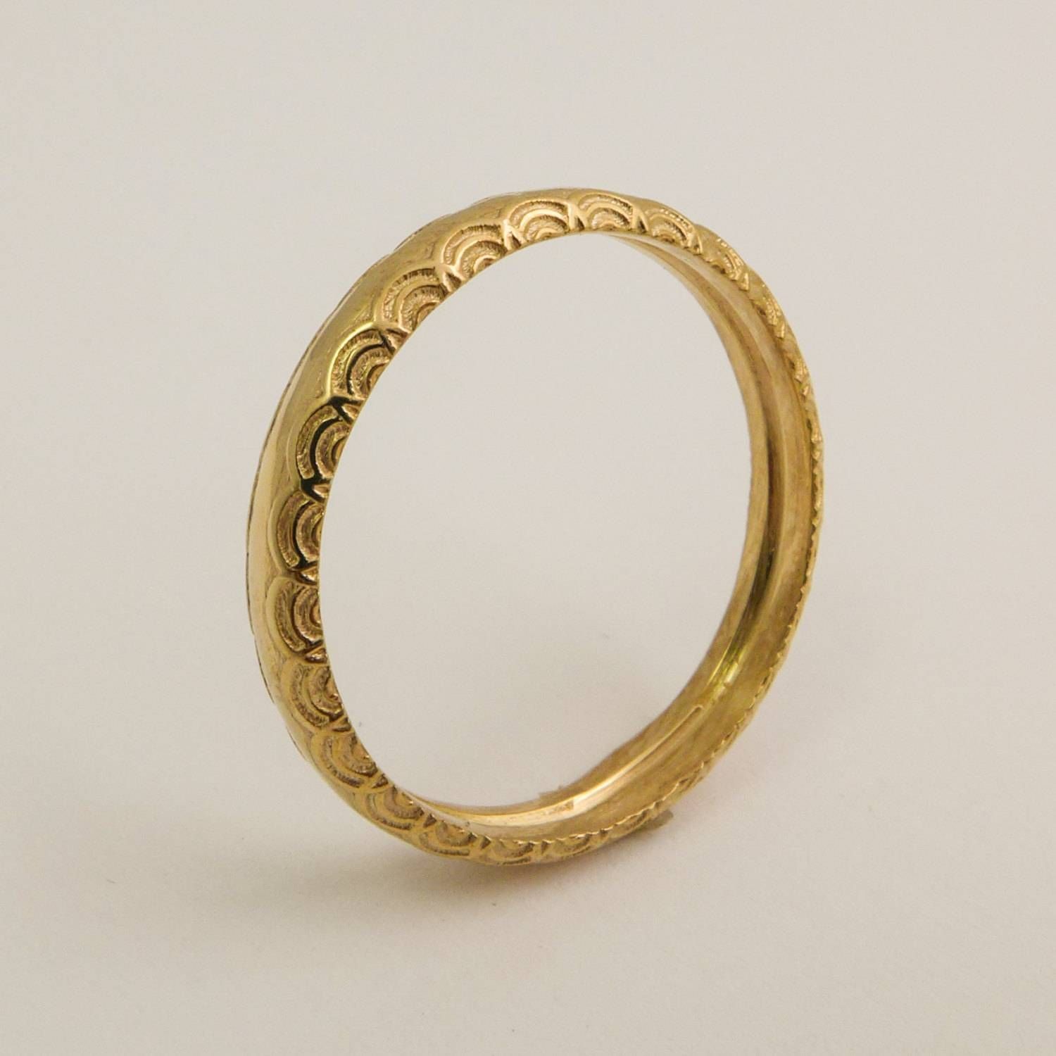 14 Karat Gold Simple Wedding Ring For Women Gold Ring With With Regard To 14 Karat Gold Wedding Bands (View 8 of 15)