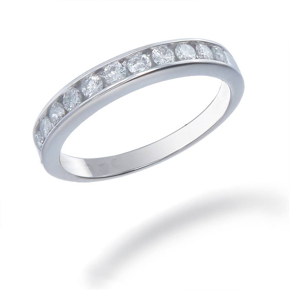 25 Tcw Women's Diamond Wedding Band Set In 14k White Gold In Most Up To Date Female Wedding Bands With Diamonds (Photo 1 of 15)