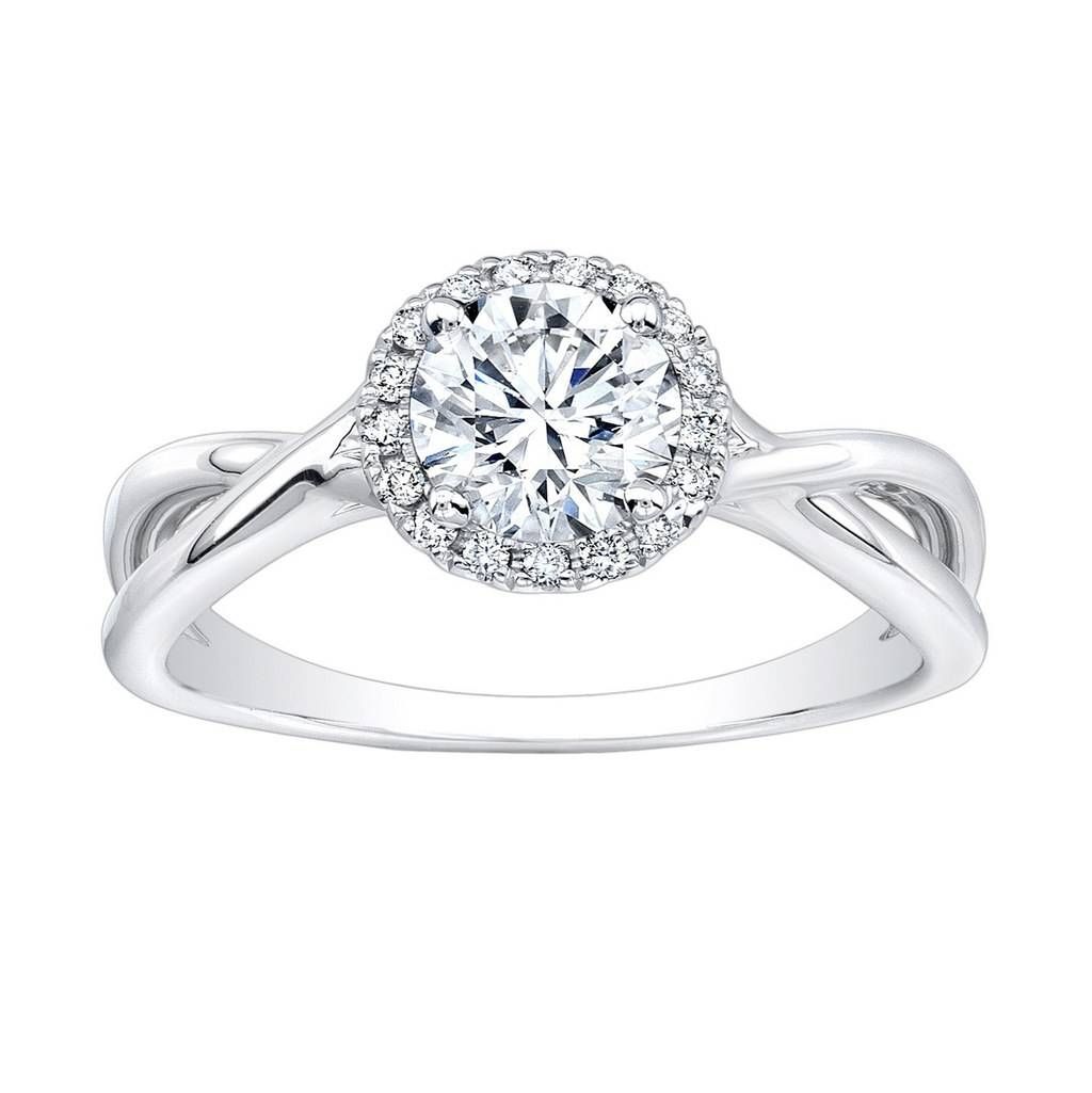 62 Diamond Engagement Rings Under $5,000 | Glamour Regarding Round Cushion Cut Diamond Engagement Rings (View 3 of 15)