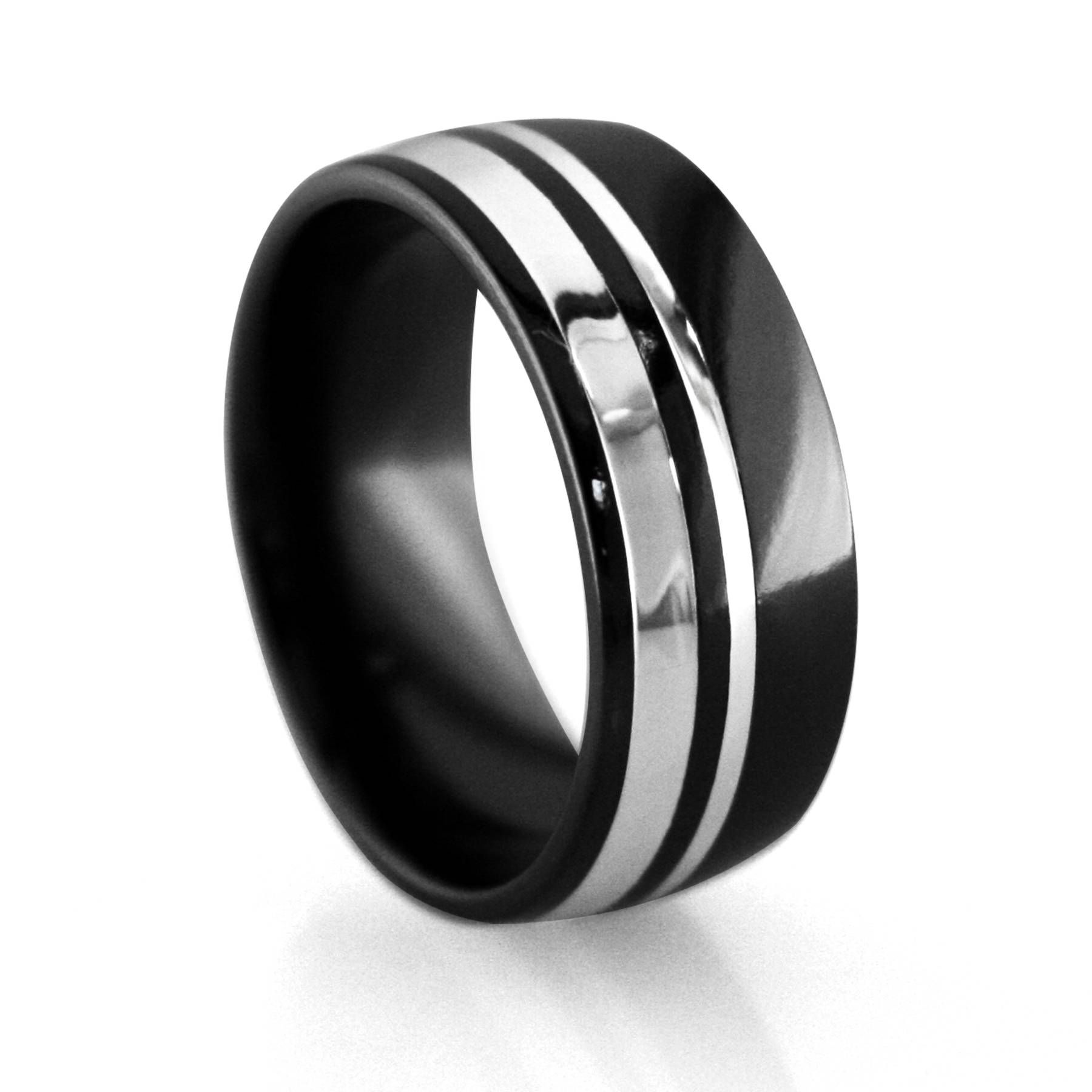 Black Gold Mens Wedding Rings Tags : Tungsten Mens Wedding Rings Regarding Black Metal Wedding Bands (View 15 of 15)