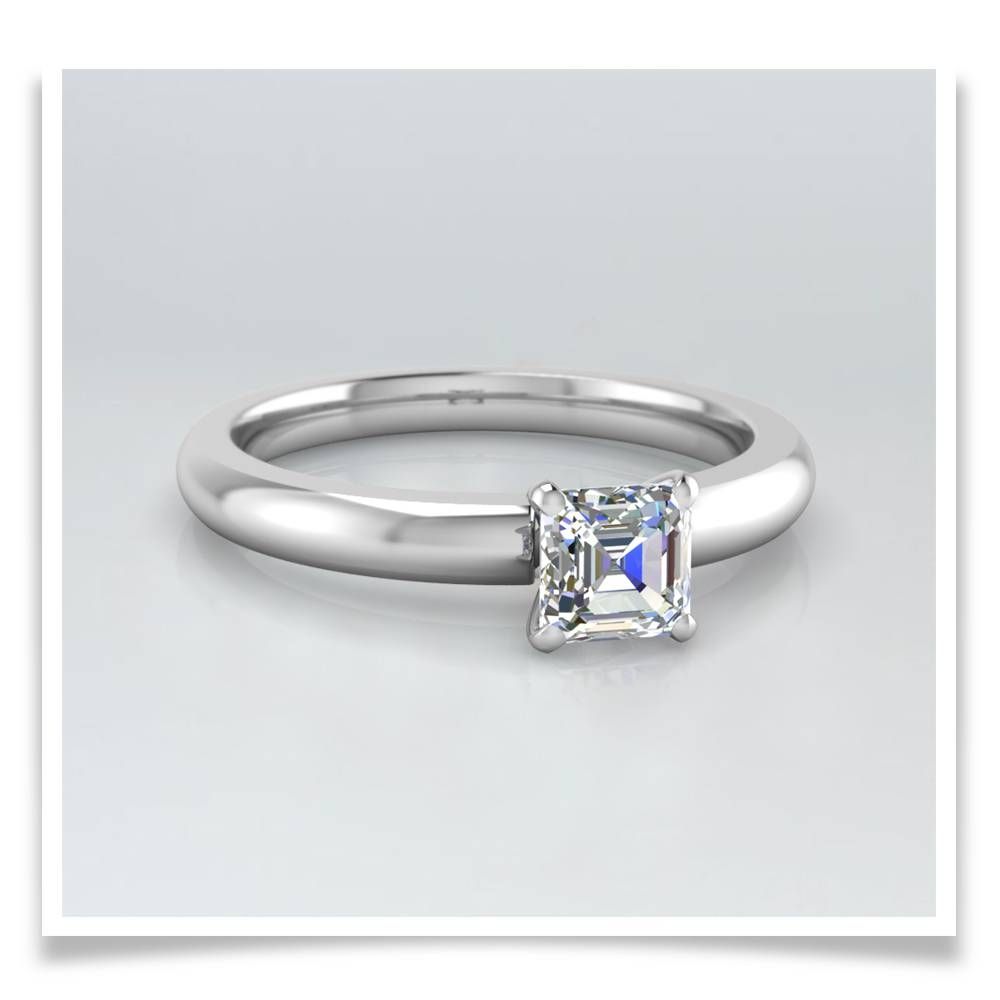 Brilliant Asscher Cut Engagement Rings | Fascinating Diamonds Intended For Asscher Diamond Engagement Rings (View 14 of 15)