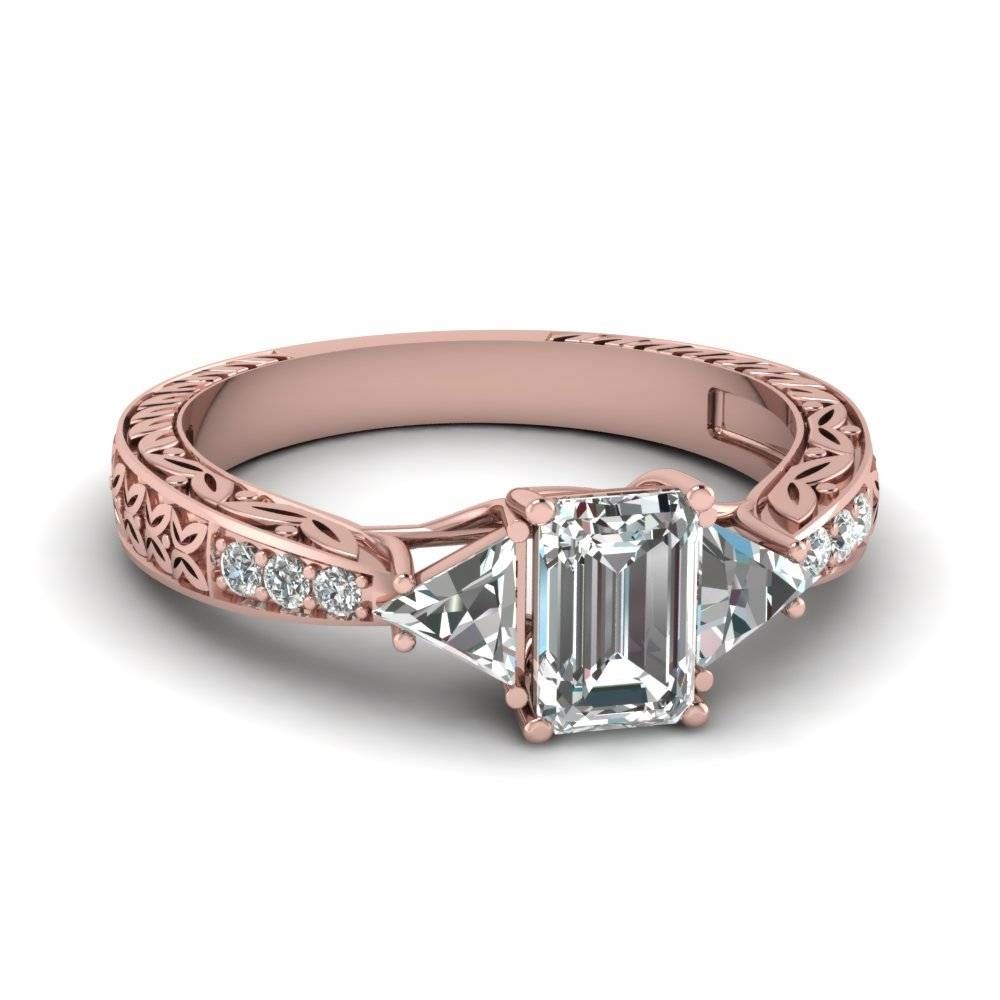 Buy Affordable Vintage Rose Gold Engagement Rings Online Intended For Buy Diamond Engagement Rings Online (Photo 7 of 15)