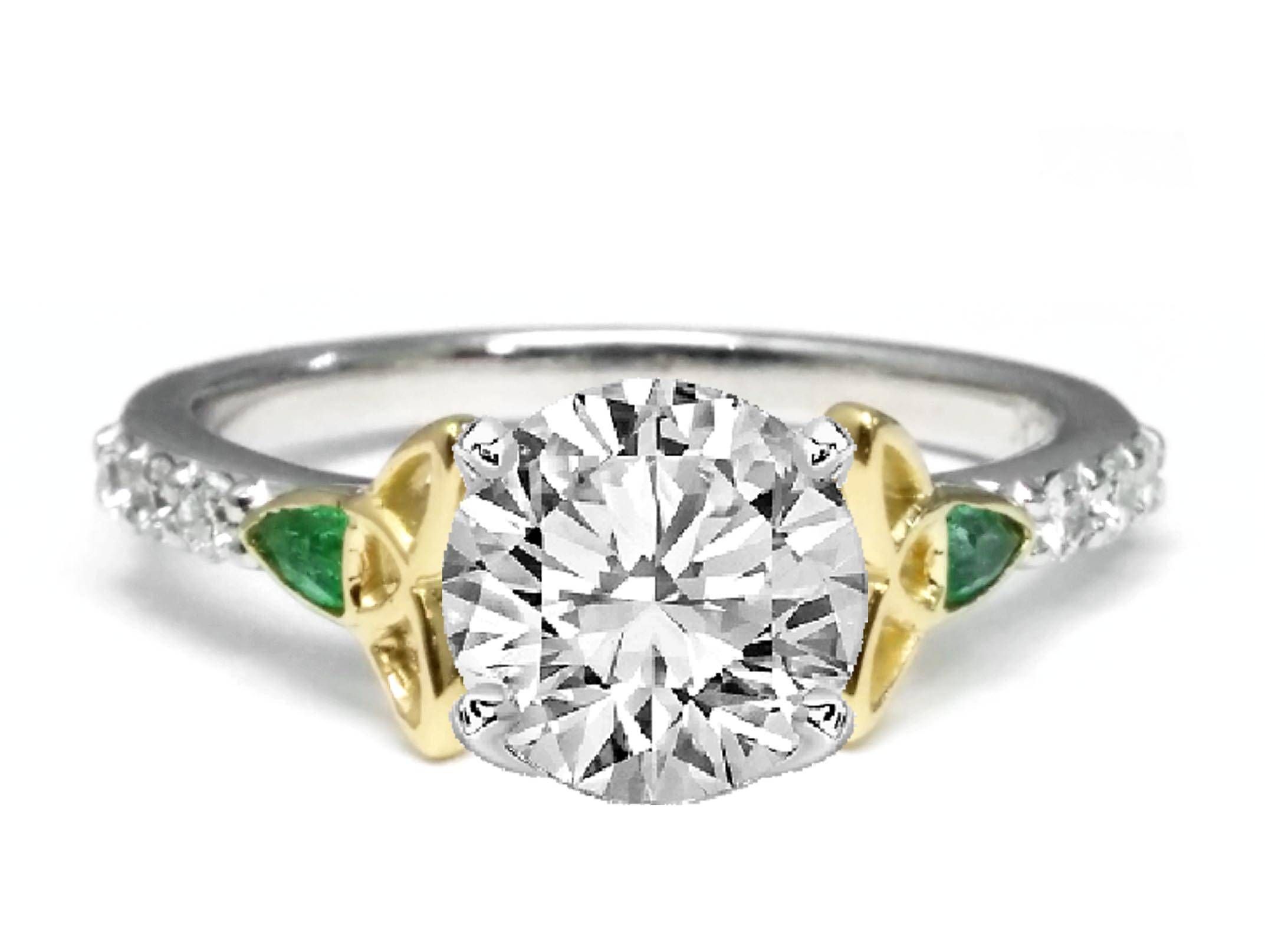 Celtic – Engagement Rings From Mdc Diamonds Nyc For Two Tone Bezel Set Engagement Rings (View 6 of 15)